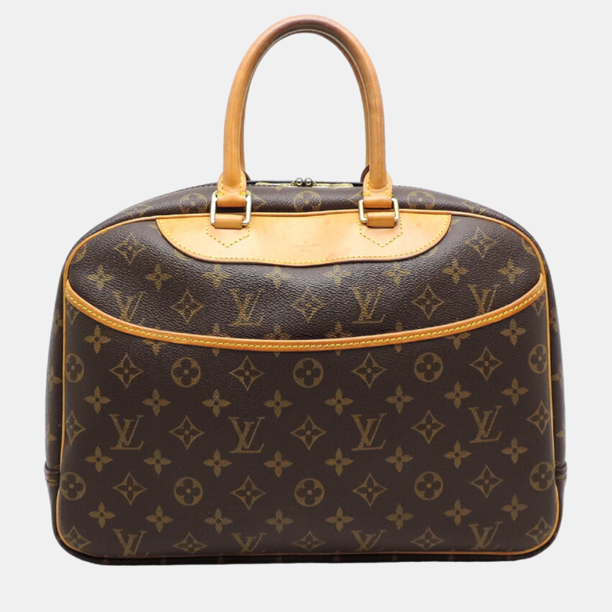 

Louis Vuitton Brown Canvas Monogram Deauville Handbag