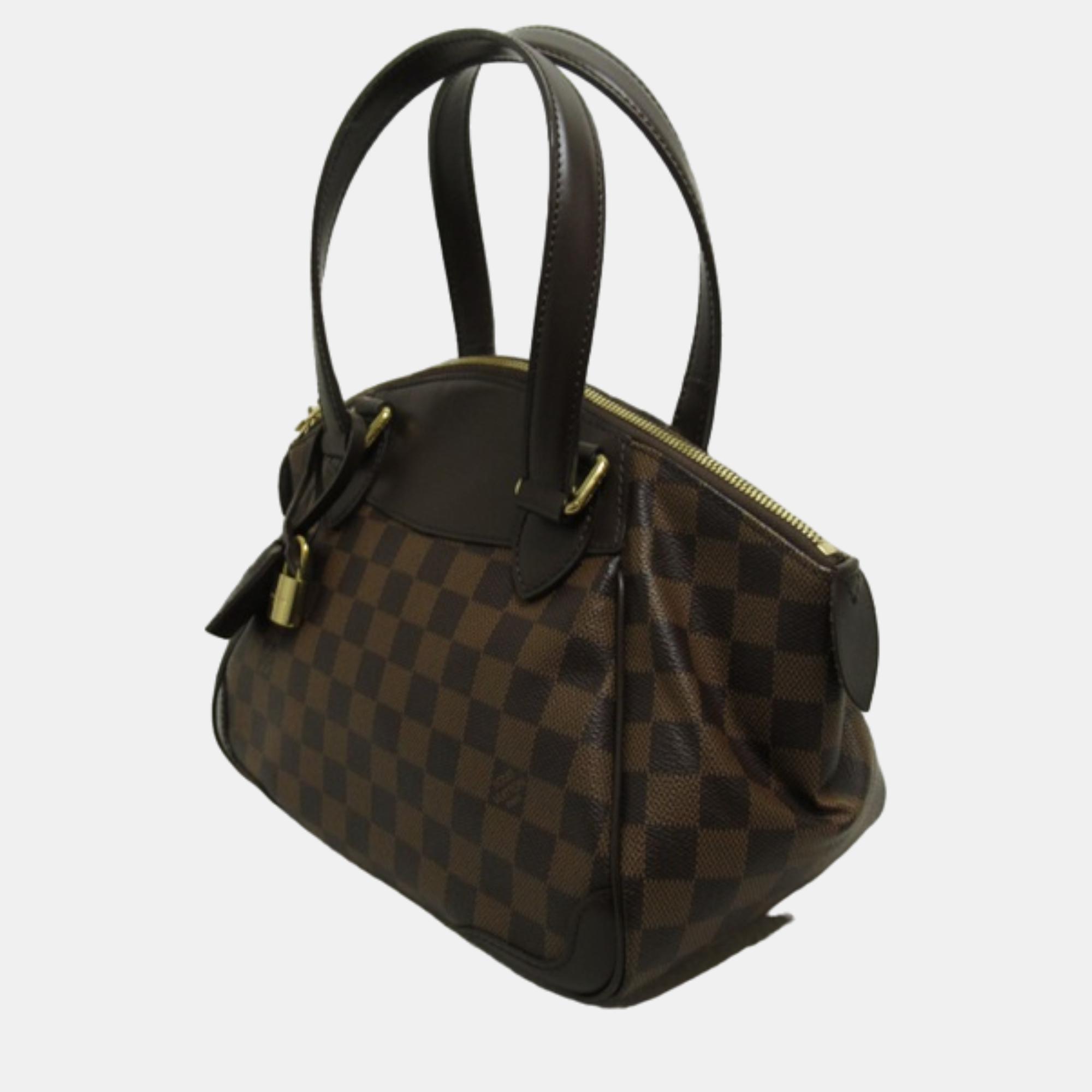 

Louis Vuitton Brown Canvas Damier Ebene Verona PM Shoulder Bag