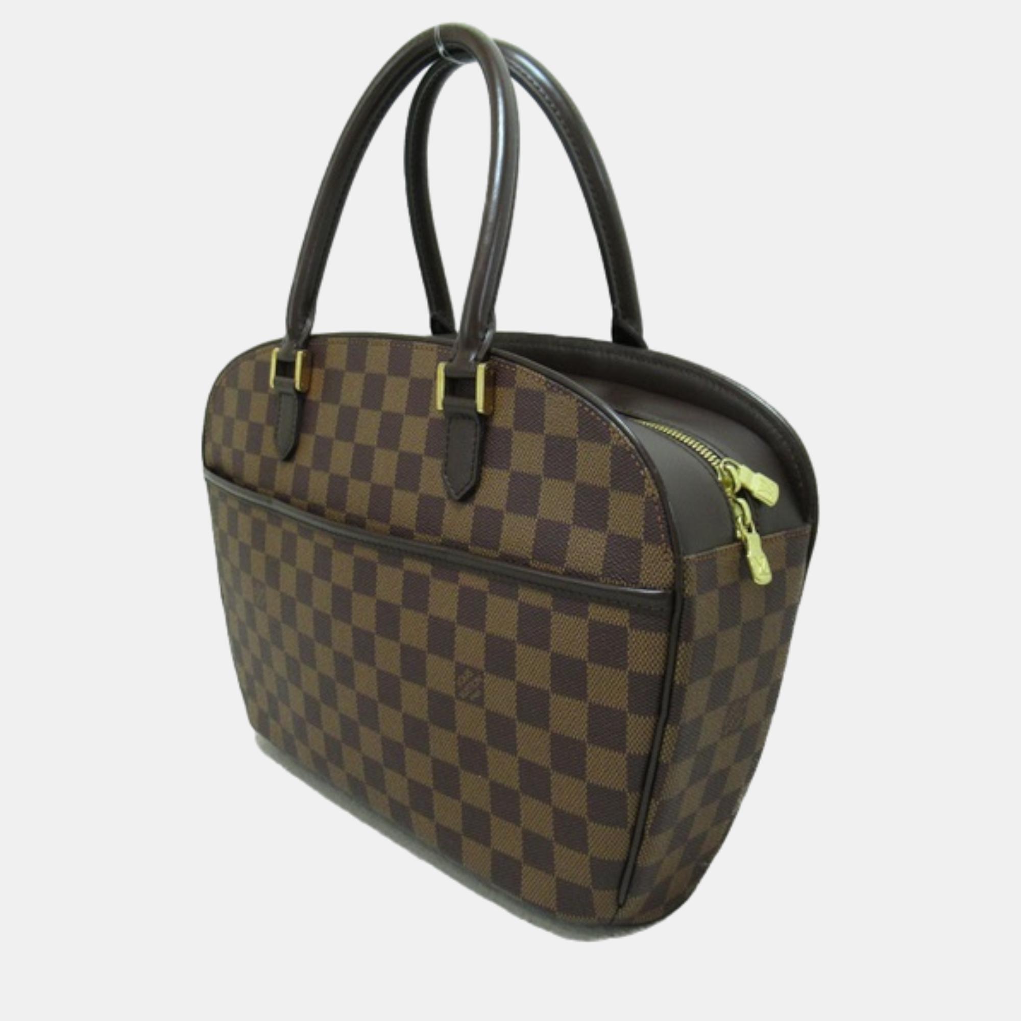 

Louis Vuitton Brown Canvas Damier Ebene Sarria Horizontal Handbag