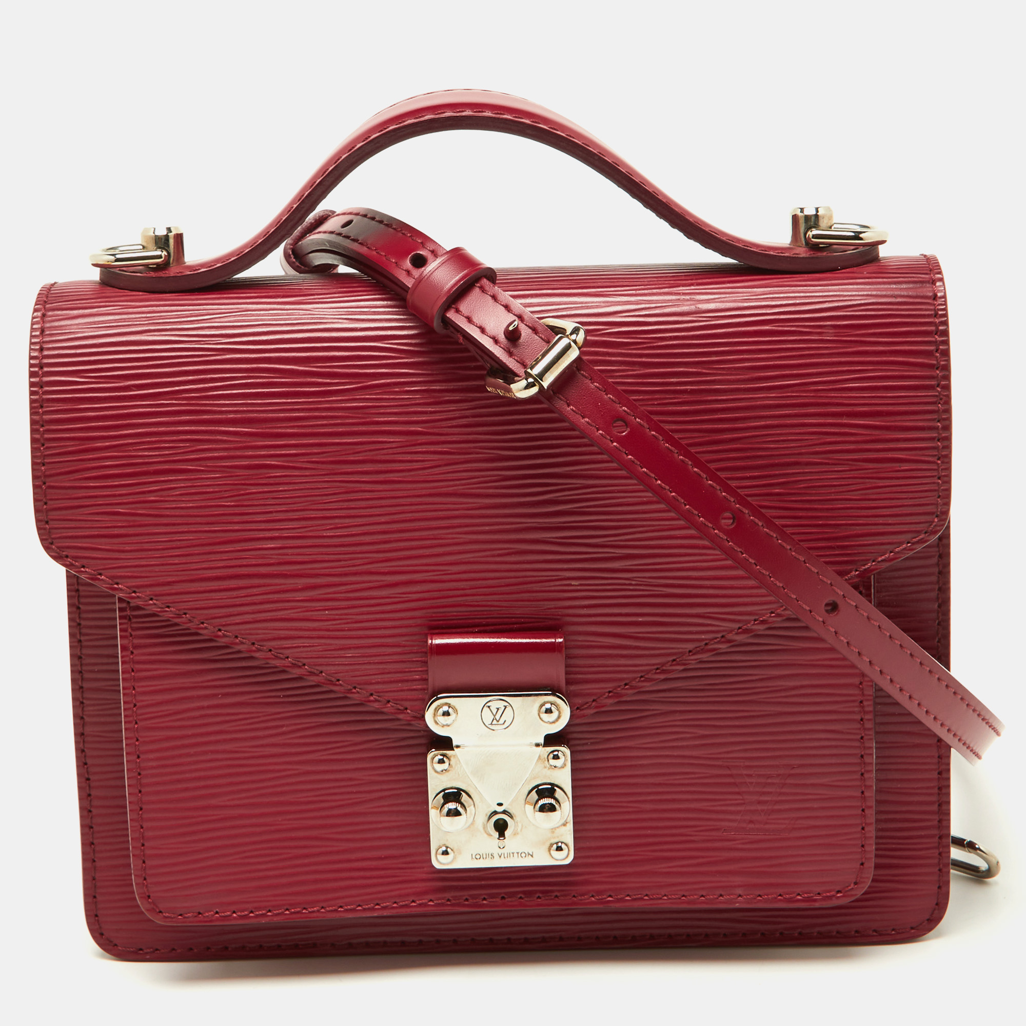 

Louis Vuitton Fuchsia Epi Leather Monceau BB Bag, Pink