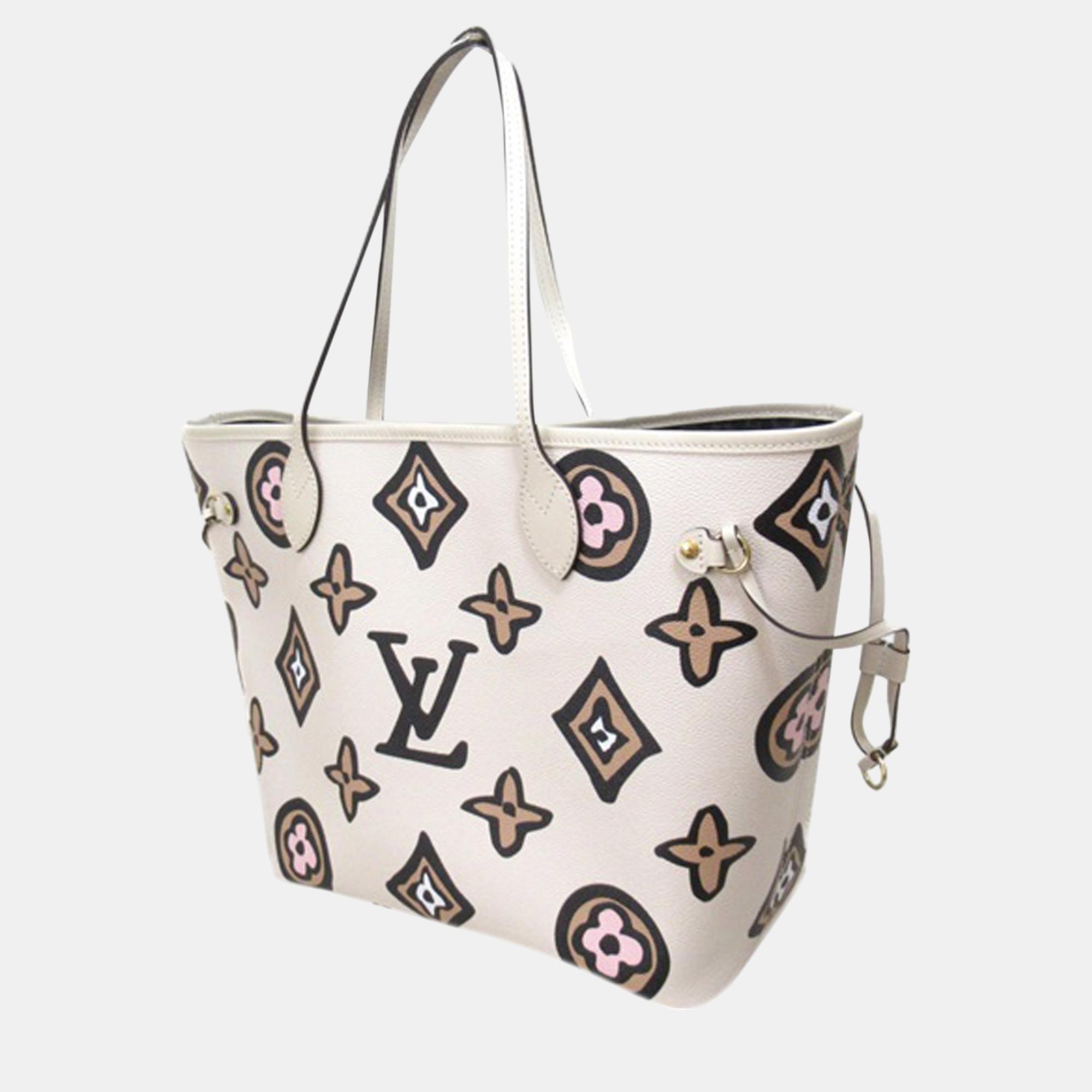 

Louis Vuitton White Monogram Giant Wild at Heart Neverfull MM