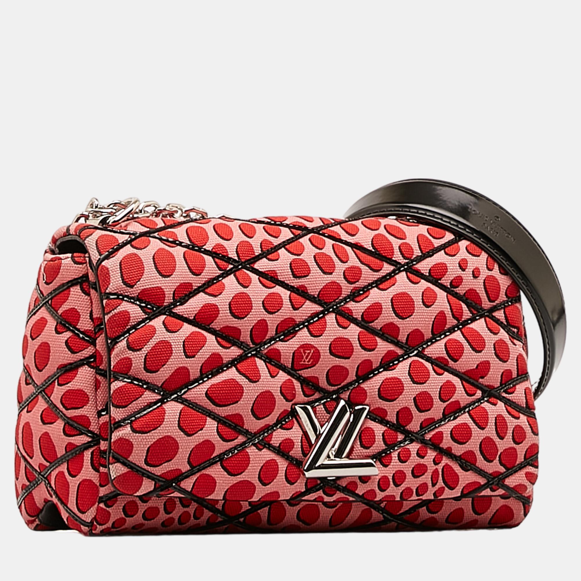 

Louis Vuitton Pink/Red Jungle Dots Malletage GO 14 PM