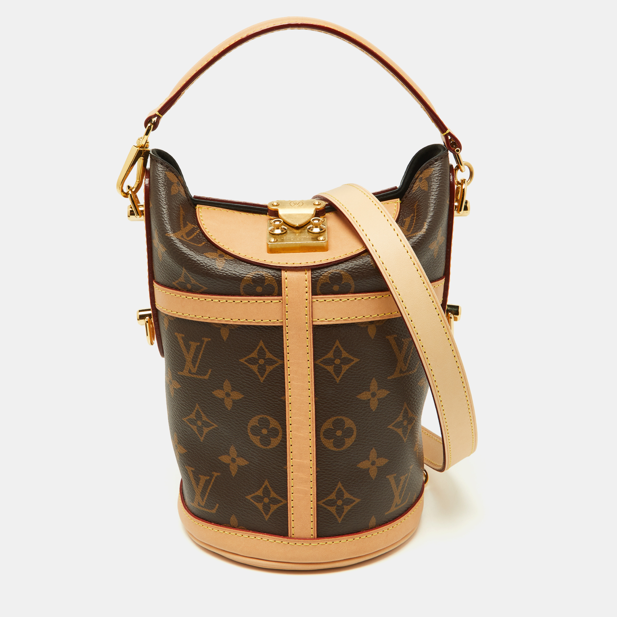 Pre-owned Louis Vuitton Monogram Canvas Duffle Bag In Brown