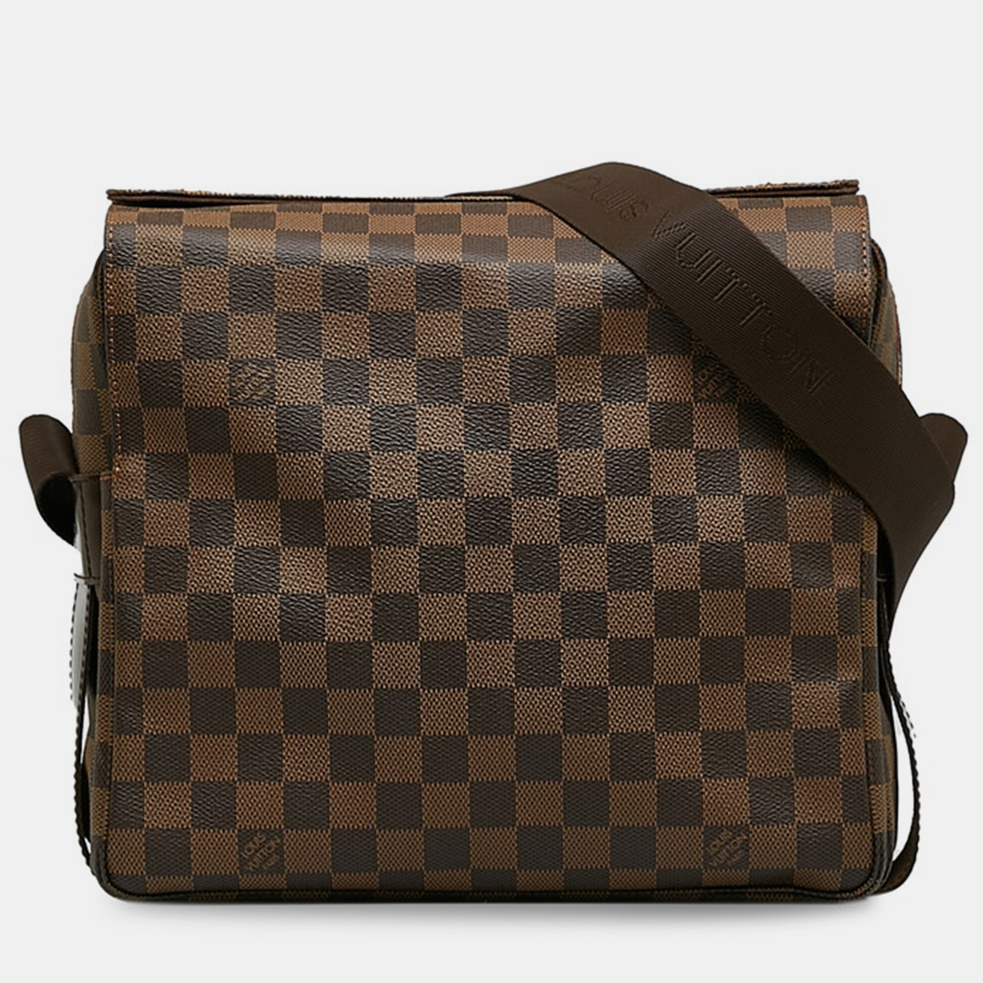 

Louis Vuitton Brown Canvas Damier Ebene Naviglio bag