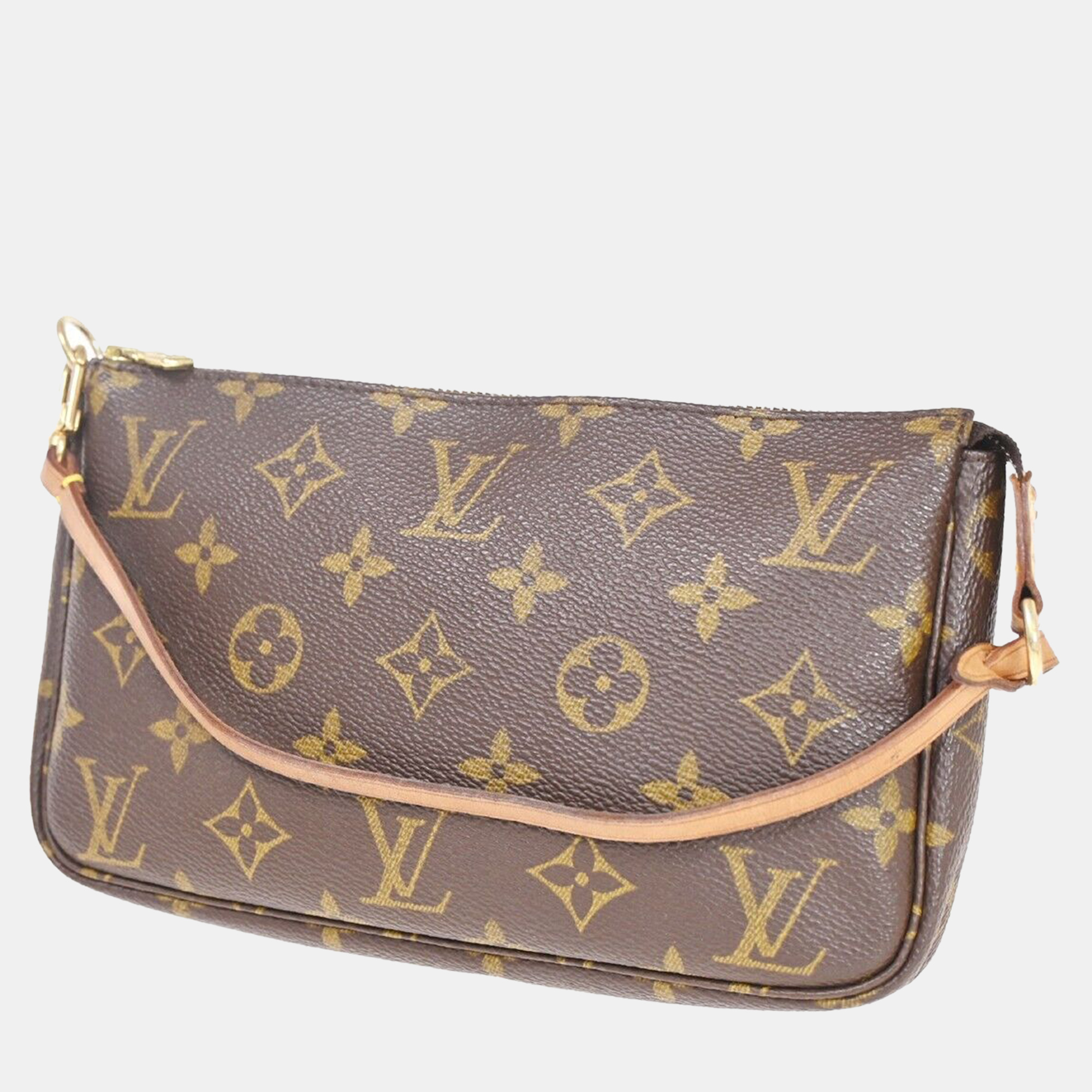 

Louis Vuitton Canvas Pochette Accessoires Shoulder Bags, Brown