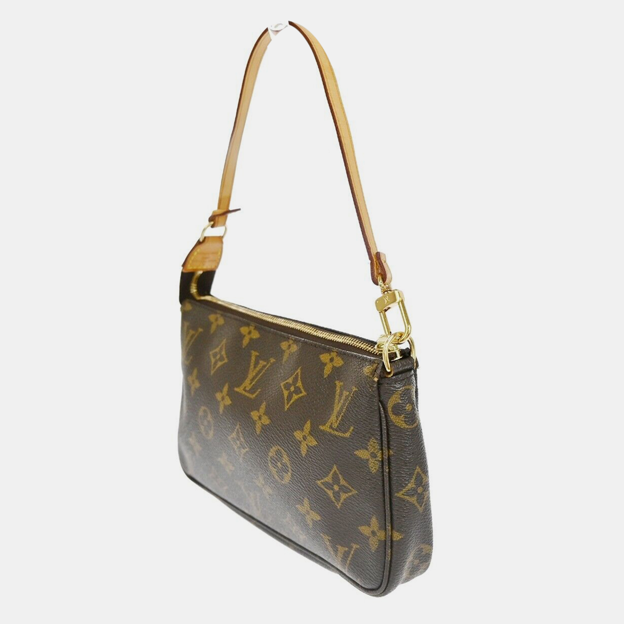

Louis Vuitton Monogram Canvas Pochette Accessoires Shoulder Bags, Brown
