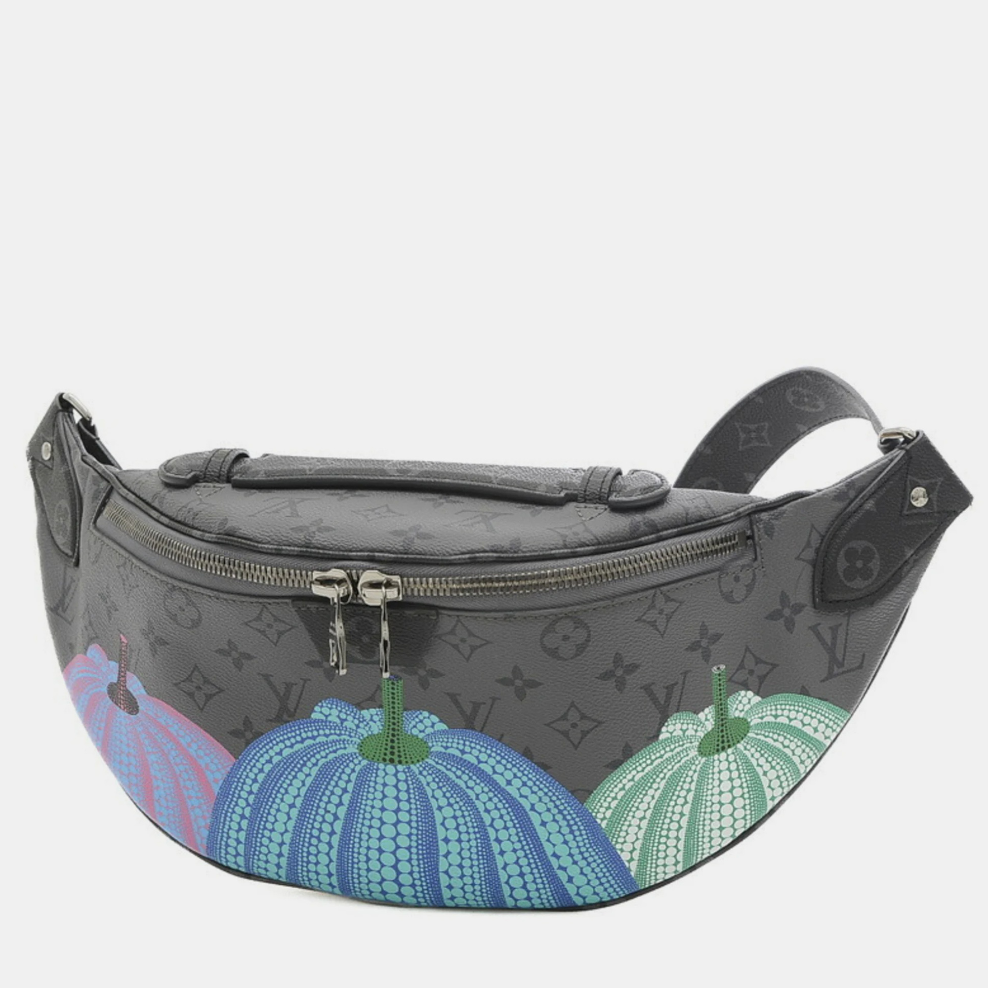 

Louis Vuitton Black Monogram Eclispe Yayoi Kusama Maxi Bumbag