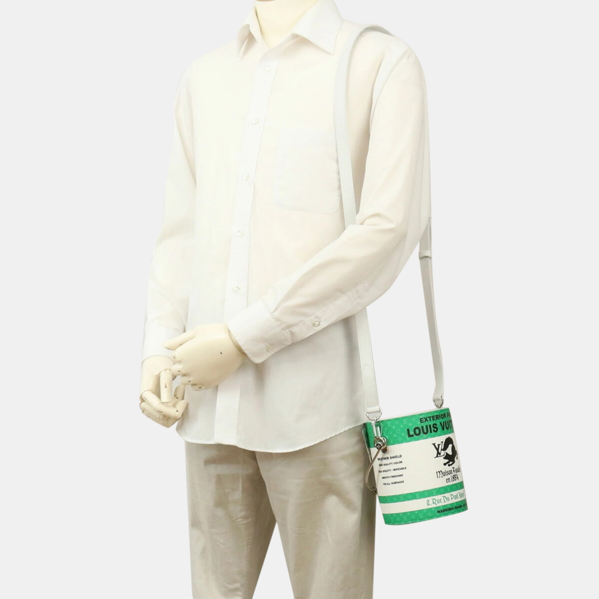 

Louis Vuitton Green Monogram Paint Can Bag