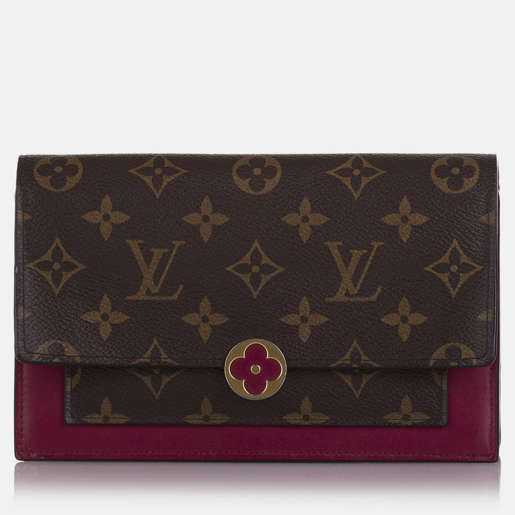 

Louis Vuitton Monogram Flore Wallet On Chain, Brown