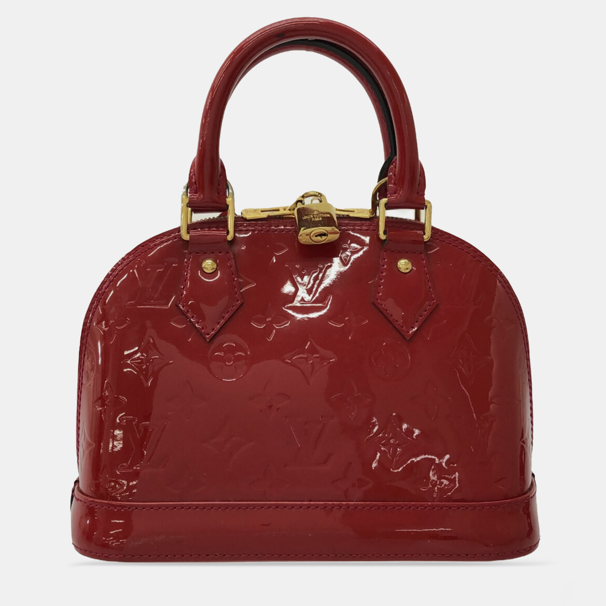

Louis Vuitton Monogram Vernis Alma BB, Red