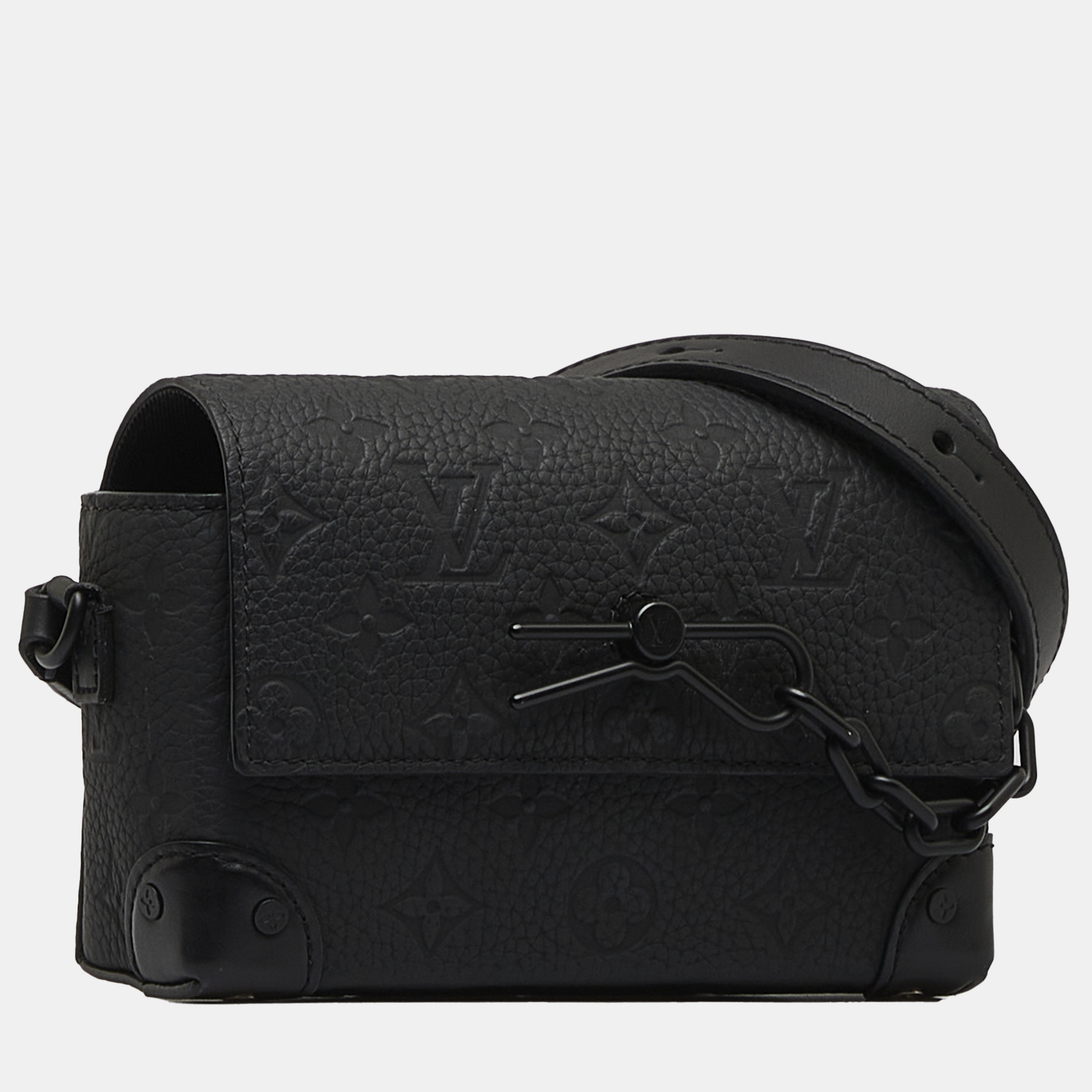 

Louis Vuitton Monogram Taurillon Steamer Wearable Wallet, Black