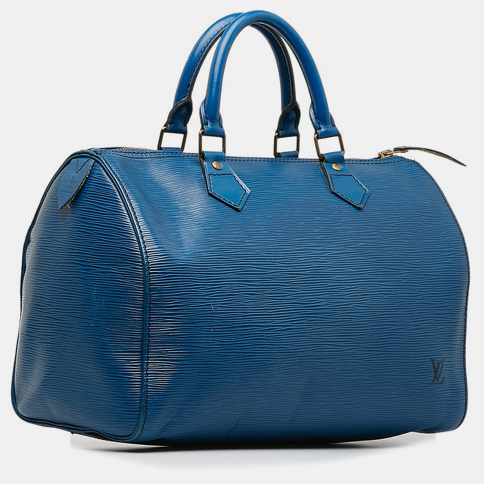 

Louis Vuitton Blue Leather Epi Speedy 30 Satchel