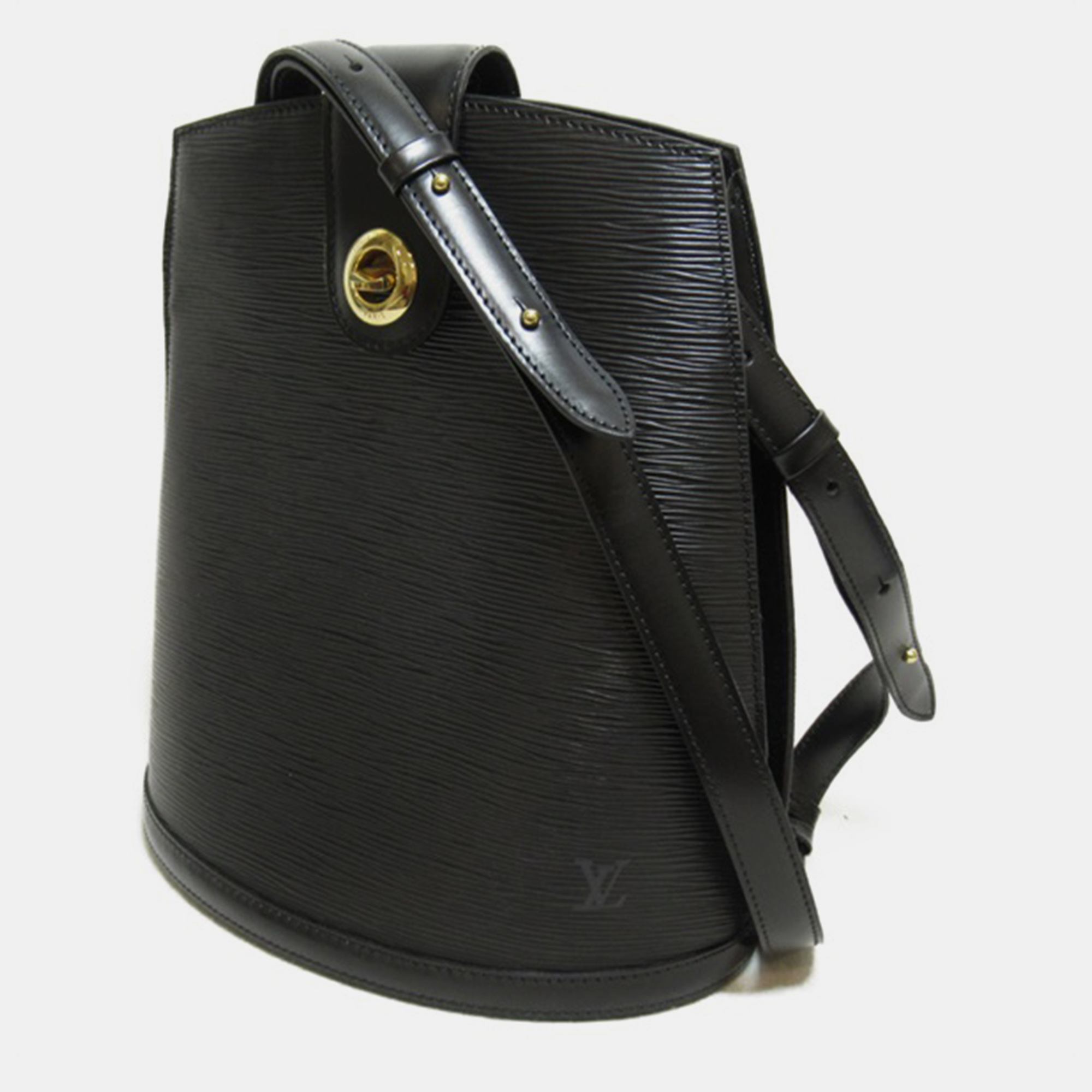 

Louis Vuitton Black Leather Epi Cluny Bucket Bag