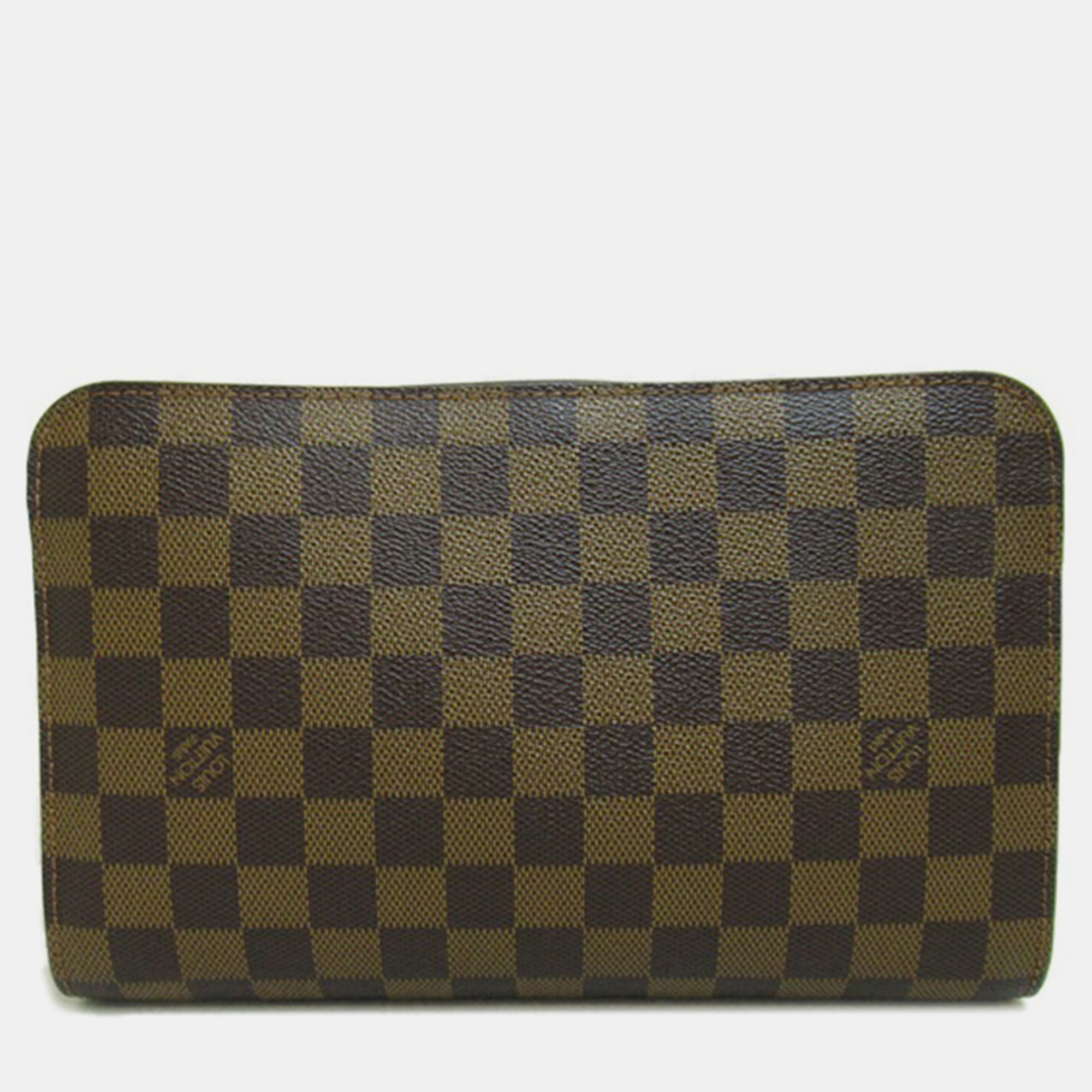 

Louis Vuitton Brown Canvas Damier Ebene Saint Louis Clutch