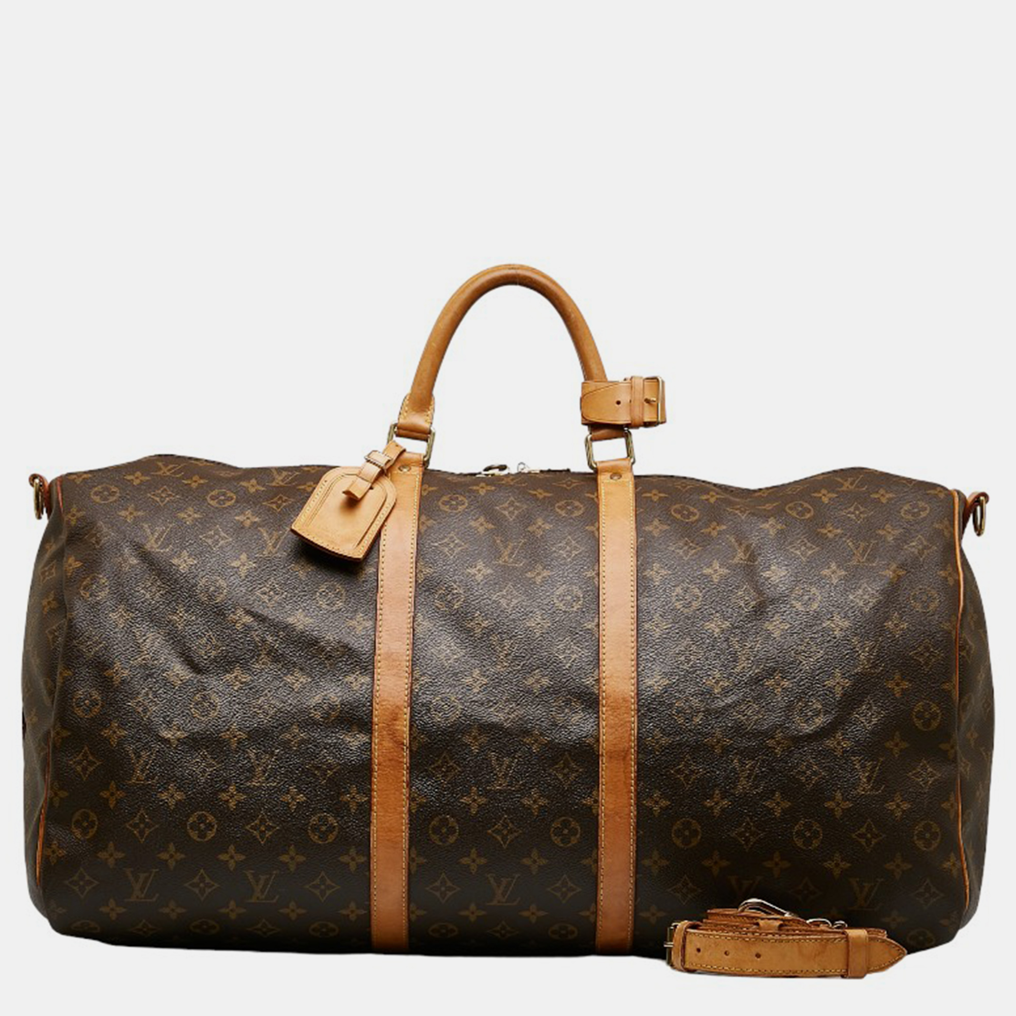 

Louis Vuitton Brown Canvas Monogram Keepall 60 Bandouliere