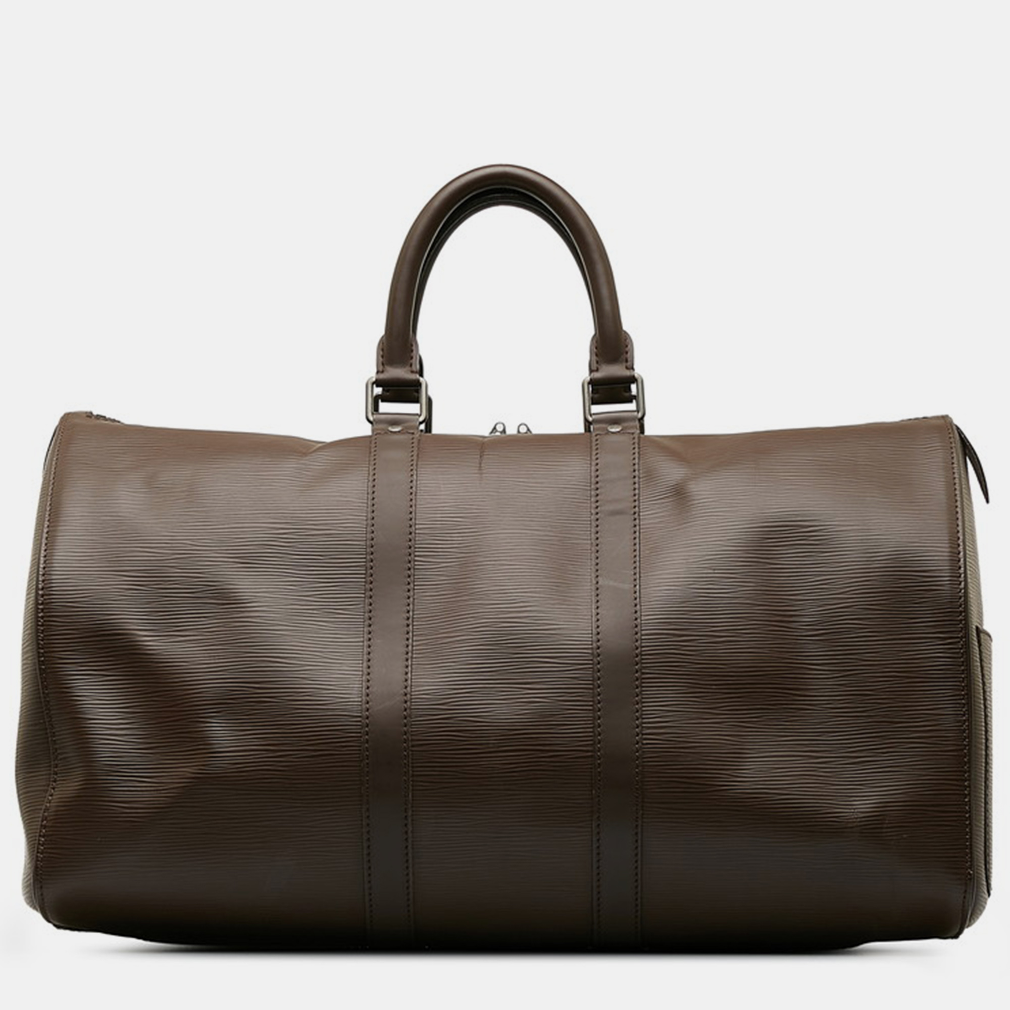 

Louis Vuitton Brown Leather Epi Keepall 45 Duffel Bag