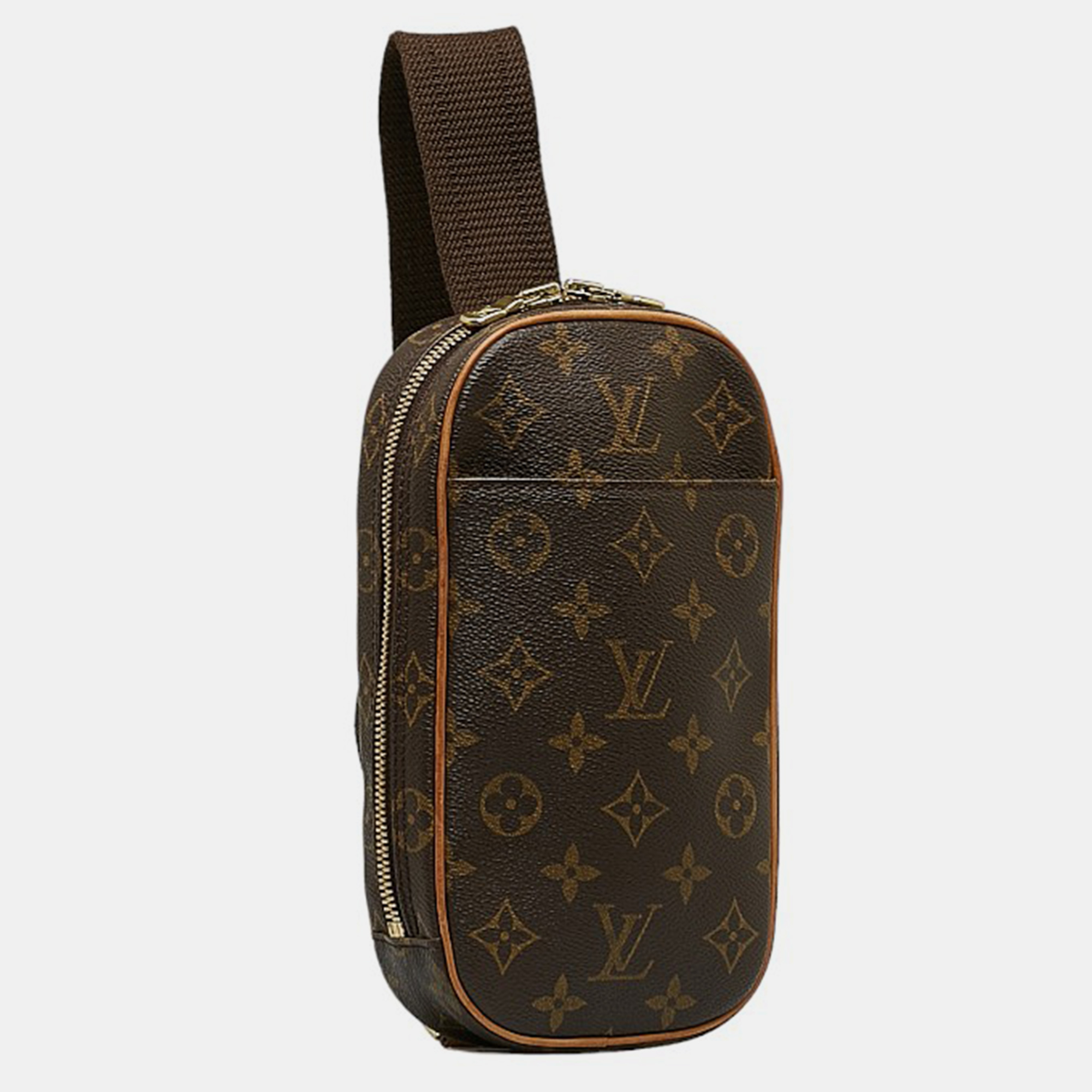 

Louis Vuitton Brown Canvas Monogram Pochette Gange