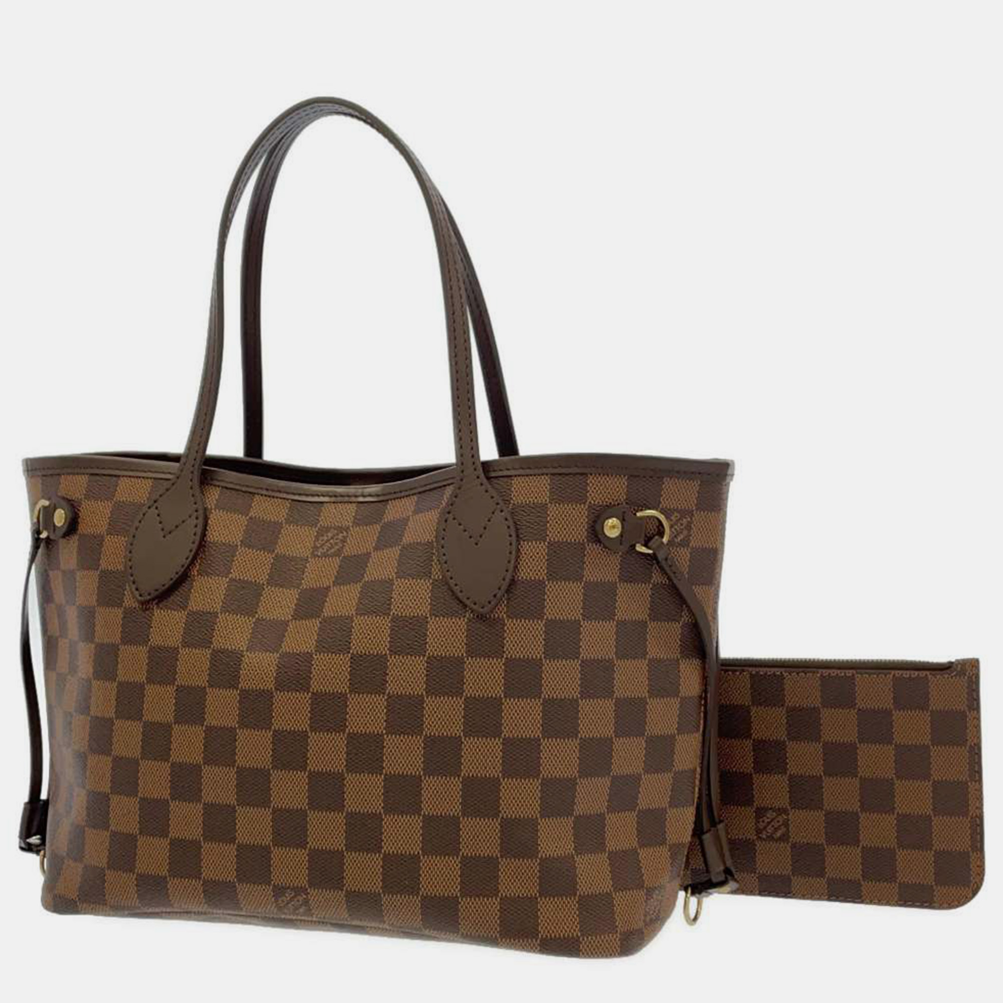 

LOUIS VUITTON Damier Ebene Canvas Neverfull Size PM Tote, Brown