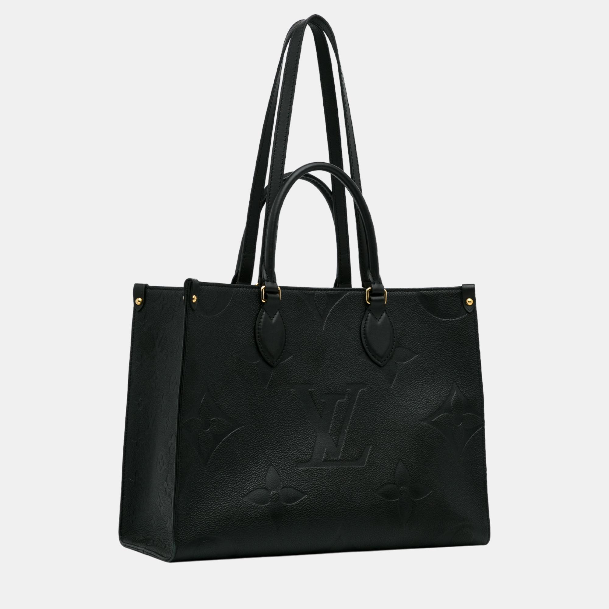 

Louis Vuitton Black Monogram Empreinte Onthego MM