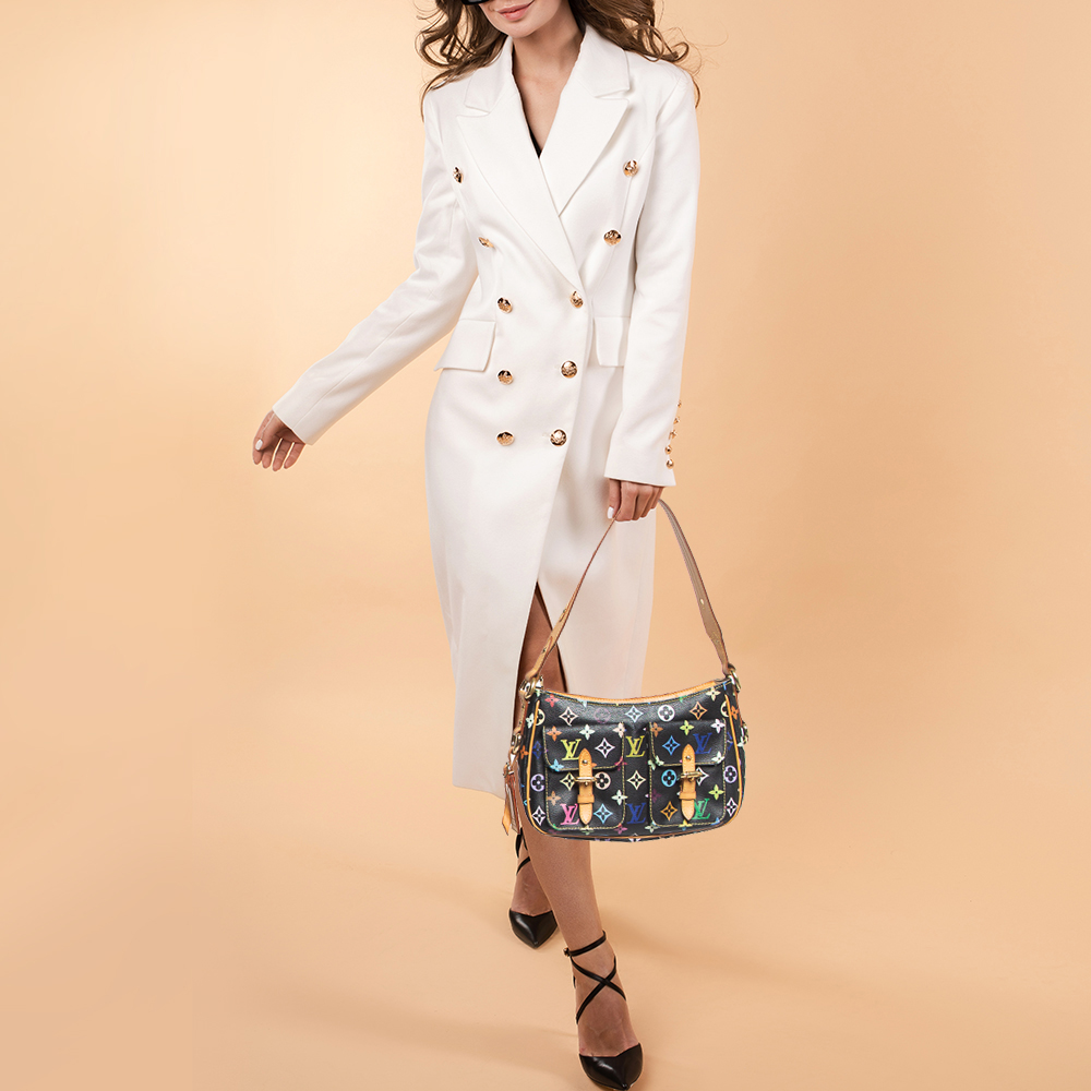 

Louis Vuitton Black Multicolor Monogram Canvas Lodge PM Bag