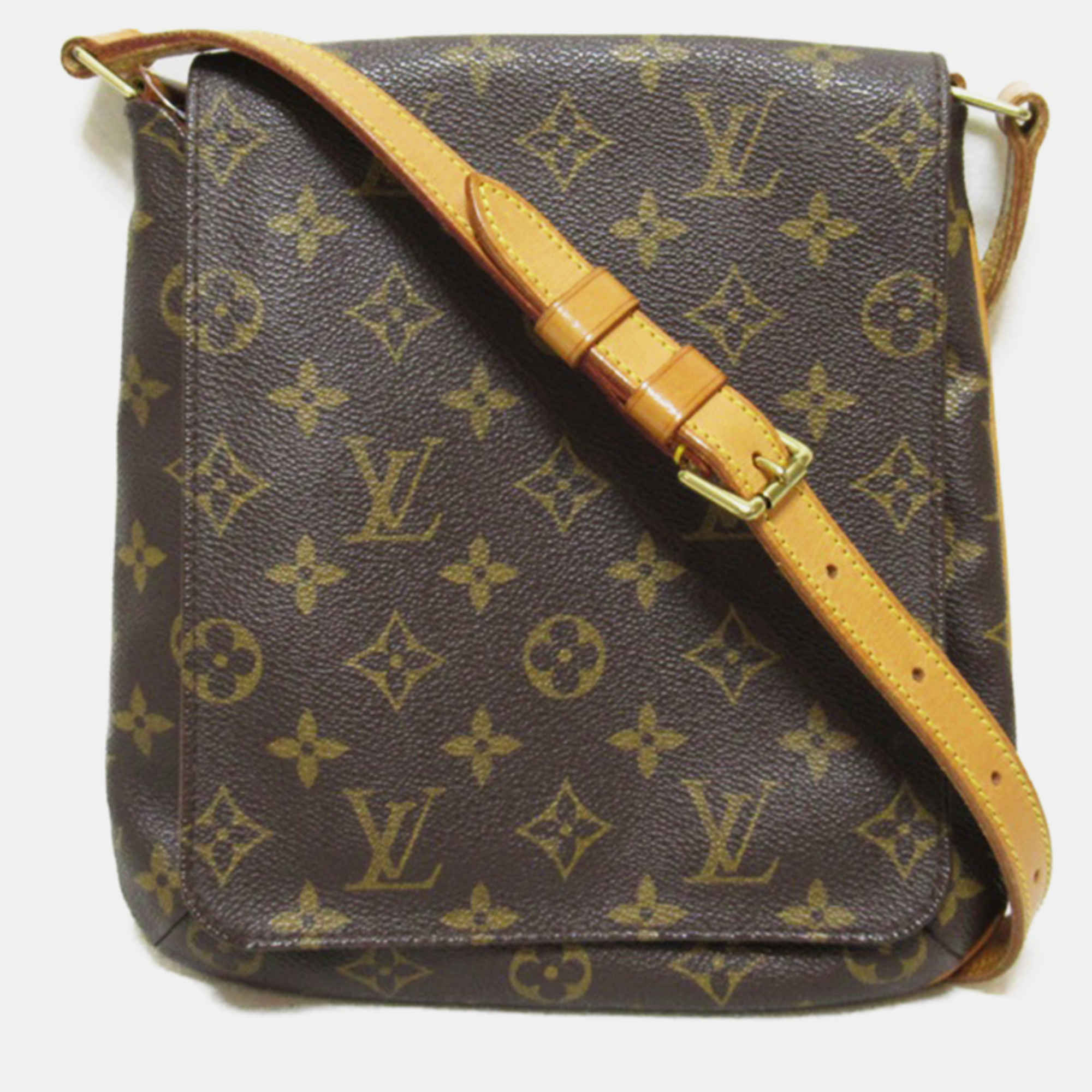 Pre-owned Louis Vuitton Brown Canvas Monogram Musette Salsa Short Strap Shoulder Bag