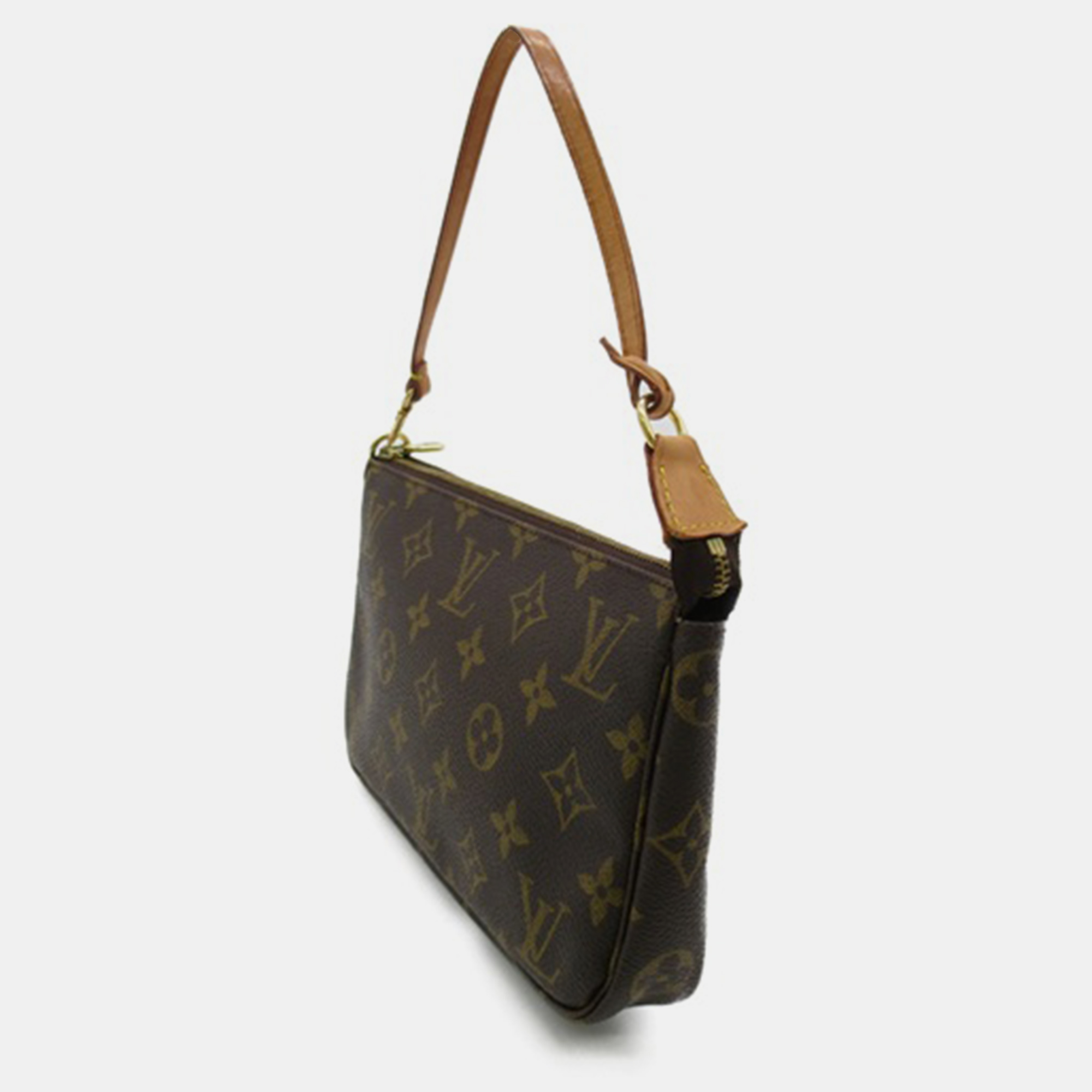 

Louis Vuitton Brown Canvas Monogram Pochette Accessoires Shoulder Bag