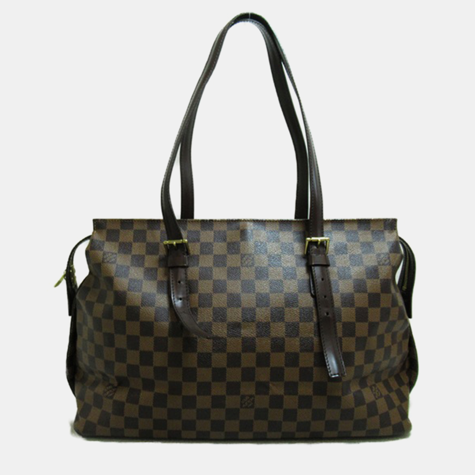 

Louis Vuitton Brown Canvas Damier Ebene Chelsea Bag
