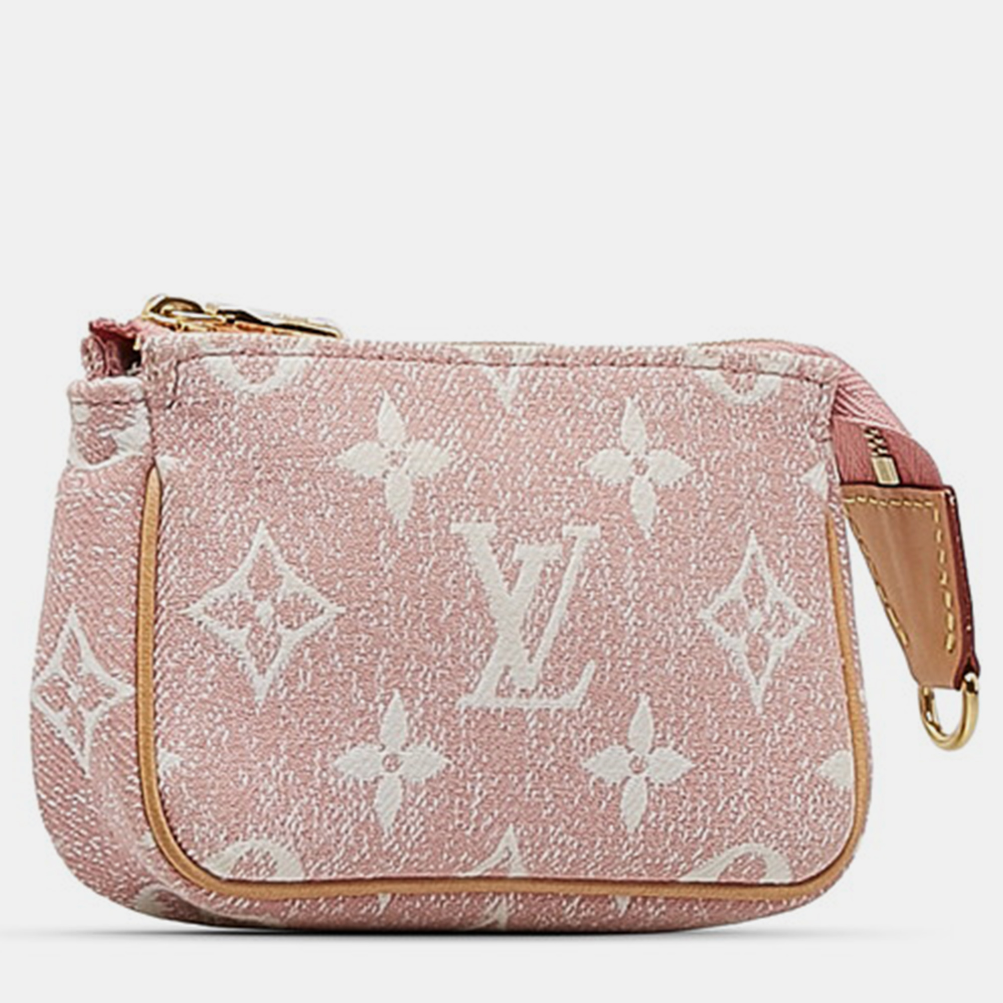 

Louis Vuitton Pink Denim Monogram Denim Micro Pochette Accessoires Bag