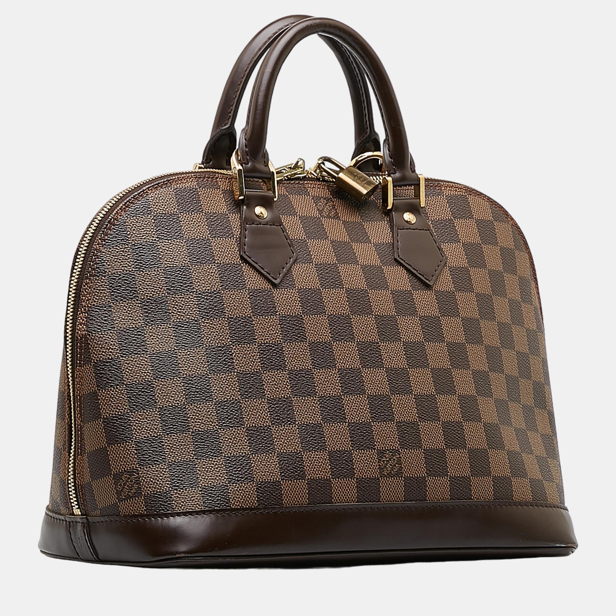 

Louis Vuitton Brown Damier Ebene Alma PM