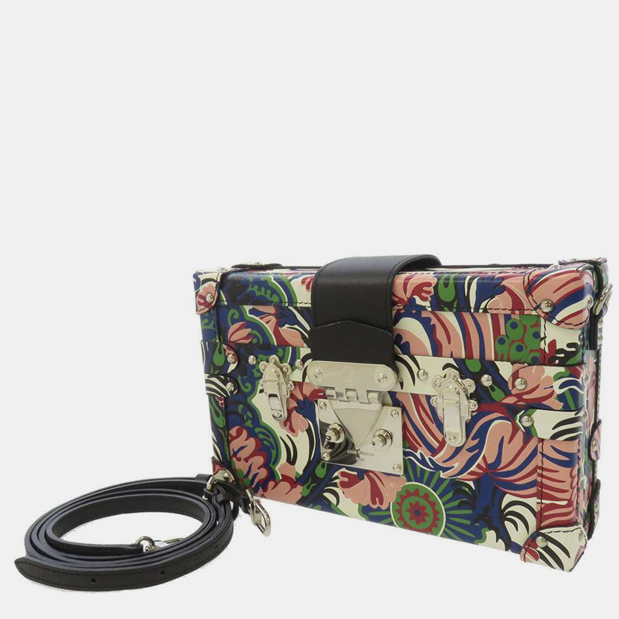

Louis Vuitton Multicolor Leather Floral Petite Malle Shoulder Bag