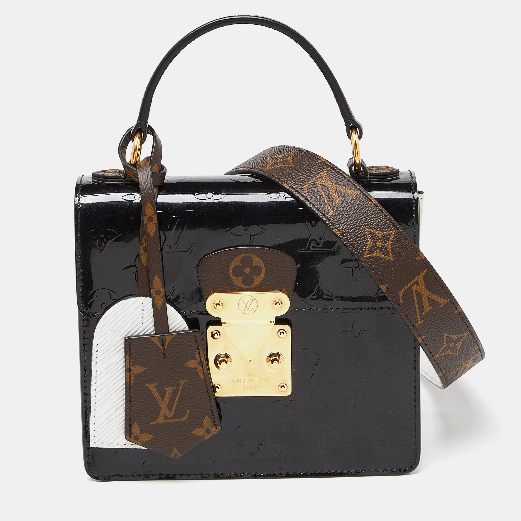 

Louis Vuitton Black Monogram Vernis Spring Street Bag