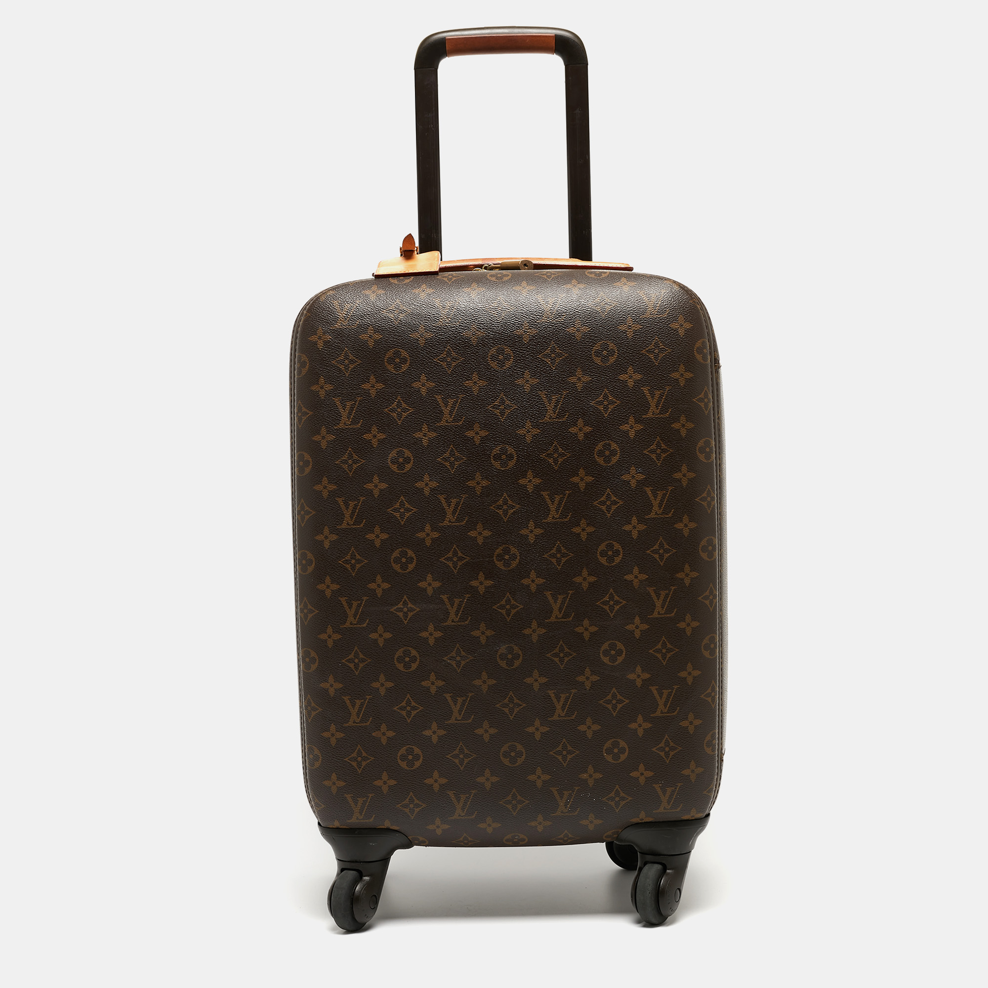 Pre-owned Louis Vuitton Monogram Canvas Zephyr 55 Luggage In Brown
