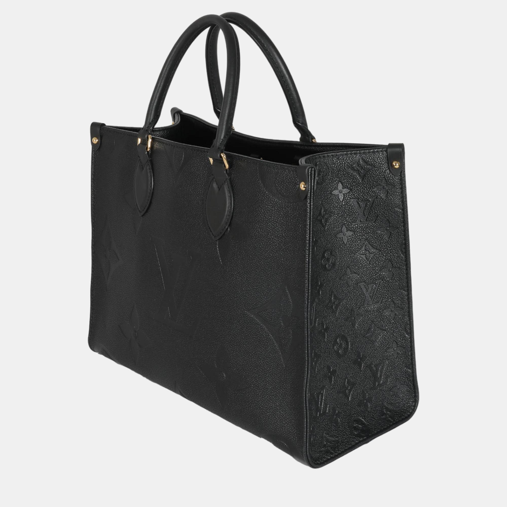 

Louis Vuitton Black Monogram Giant Empreinte Onthego MM