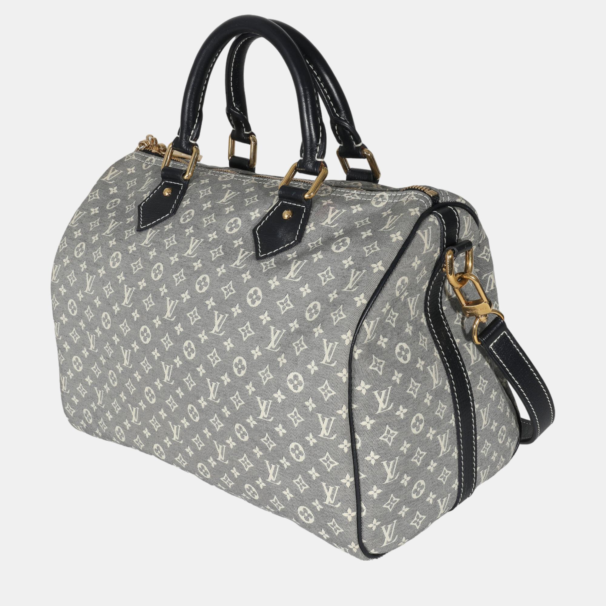 

Louis Vuitton Encre Monogram Idylle Speedy Bandouliere 30 bag, Grey