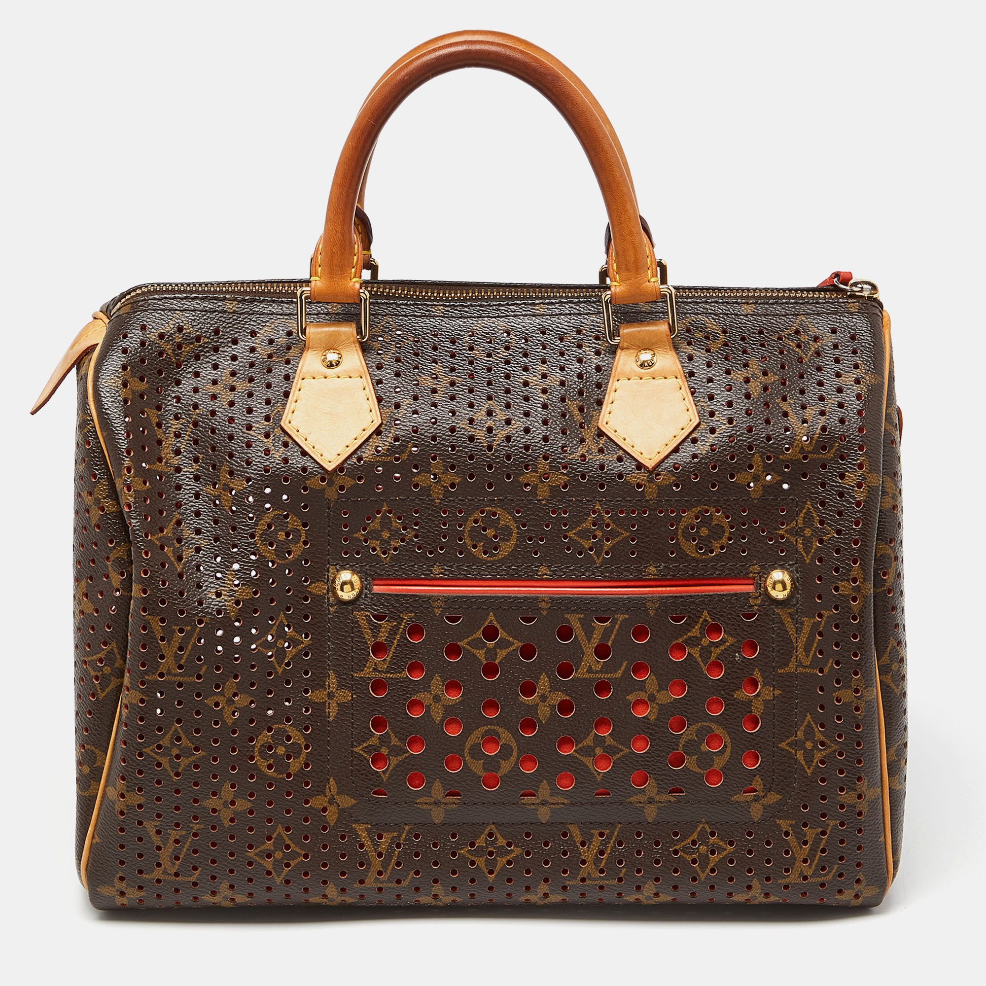 مملوكة مسبقًا حقيبة لوي فيتون سبيدي اصدار محدود كانفاس مونوغرامي فوشيا 30