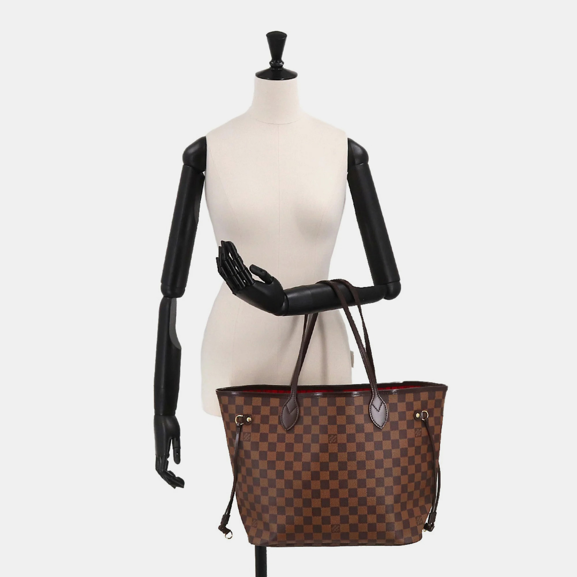 

Louis Vuitton Brown Damier Ebene Canvas Neverfull MM Tote Bag