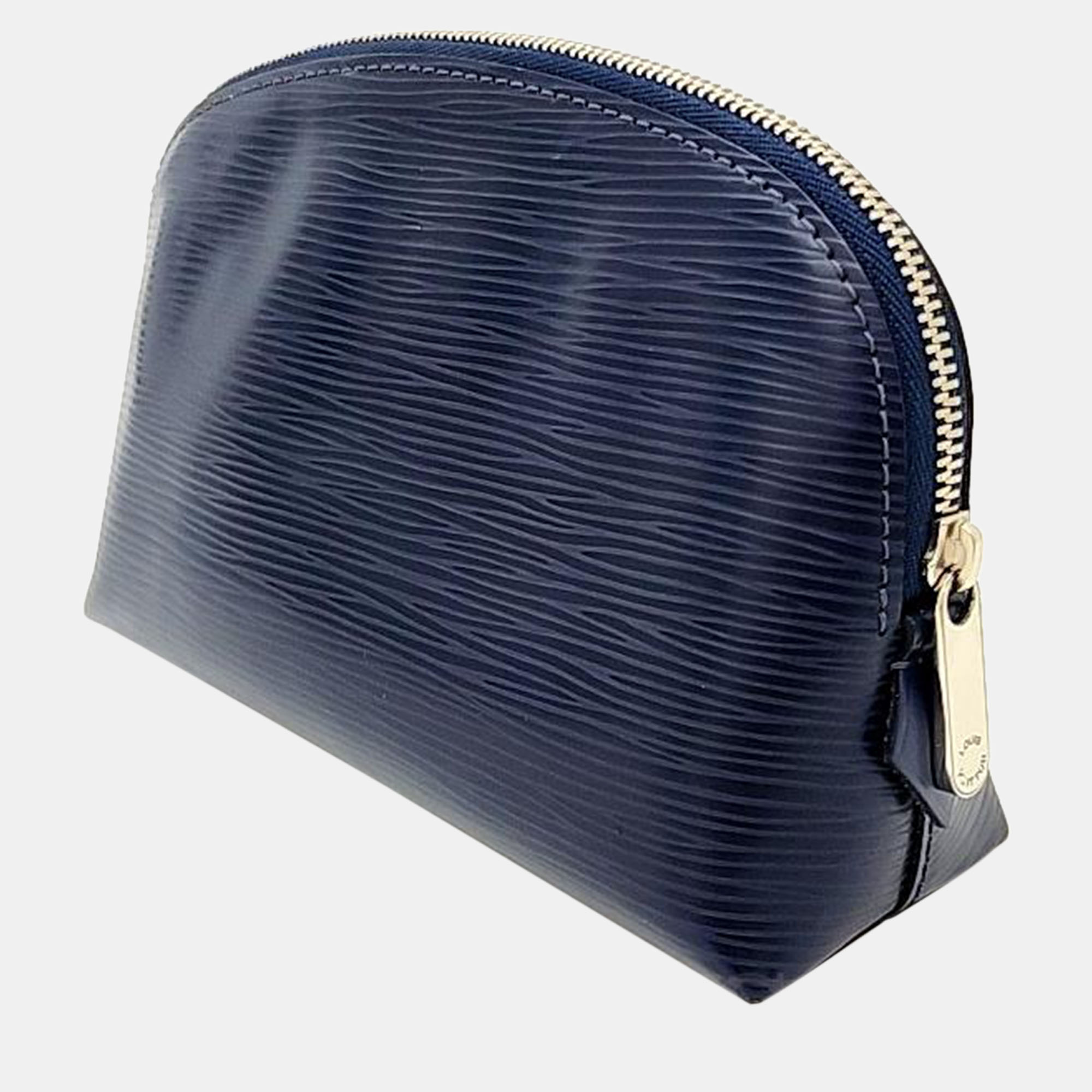

Louis Vuitton Black Epi Pouch, Navy blue
