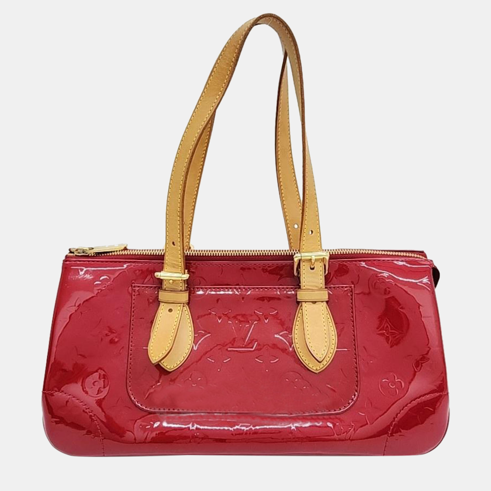 

Louis Vuitton Red Monogram Vernis Rosewood Avenue Shoulder Bag