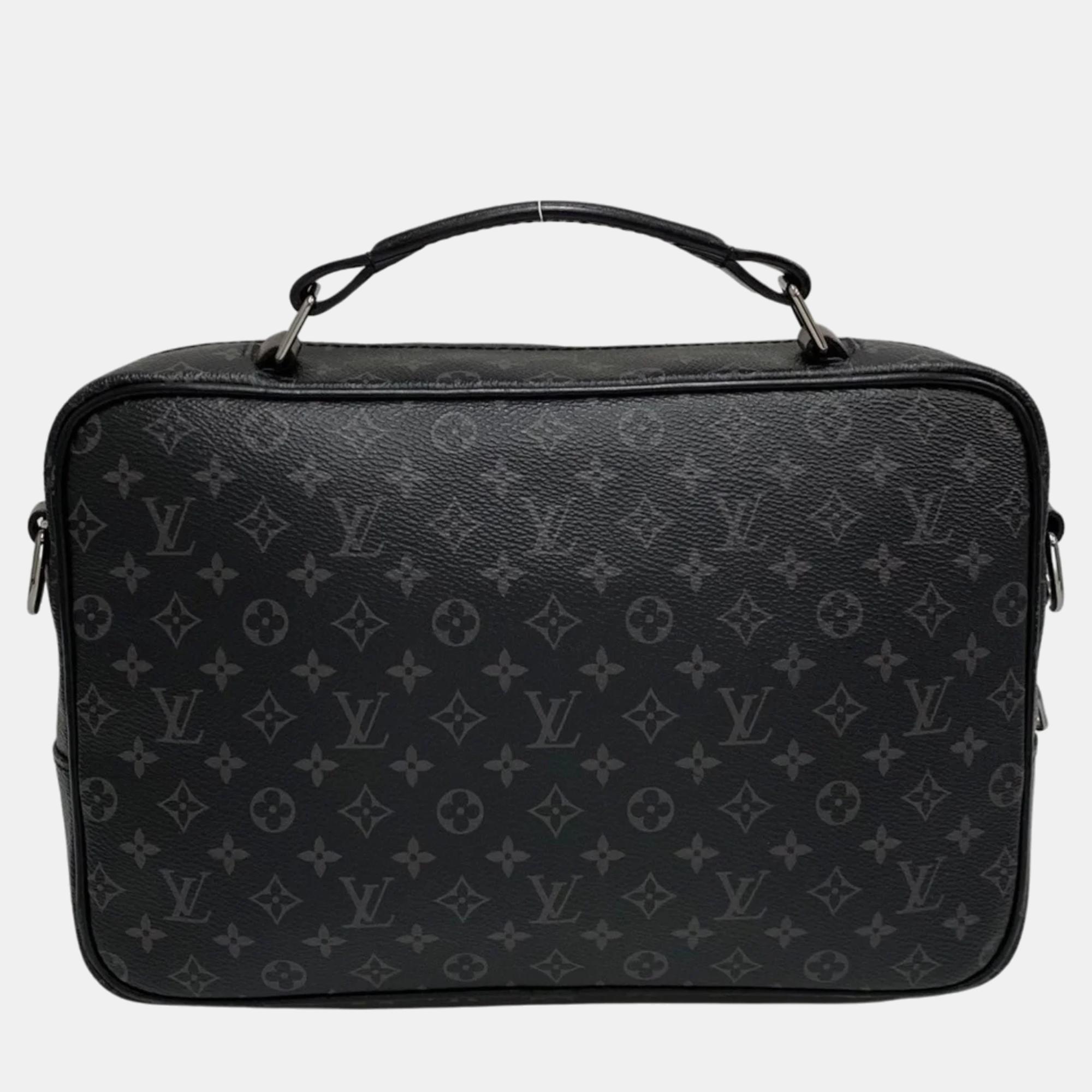 

Louis Vuitton Monogram Eclipse Canvas and Leather Messenger Multi-Pocket Messenger, Black