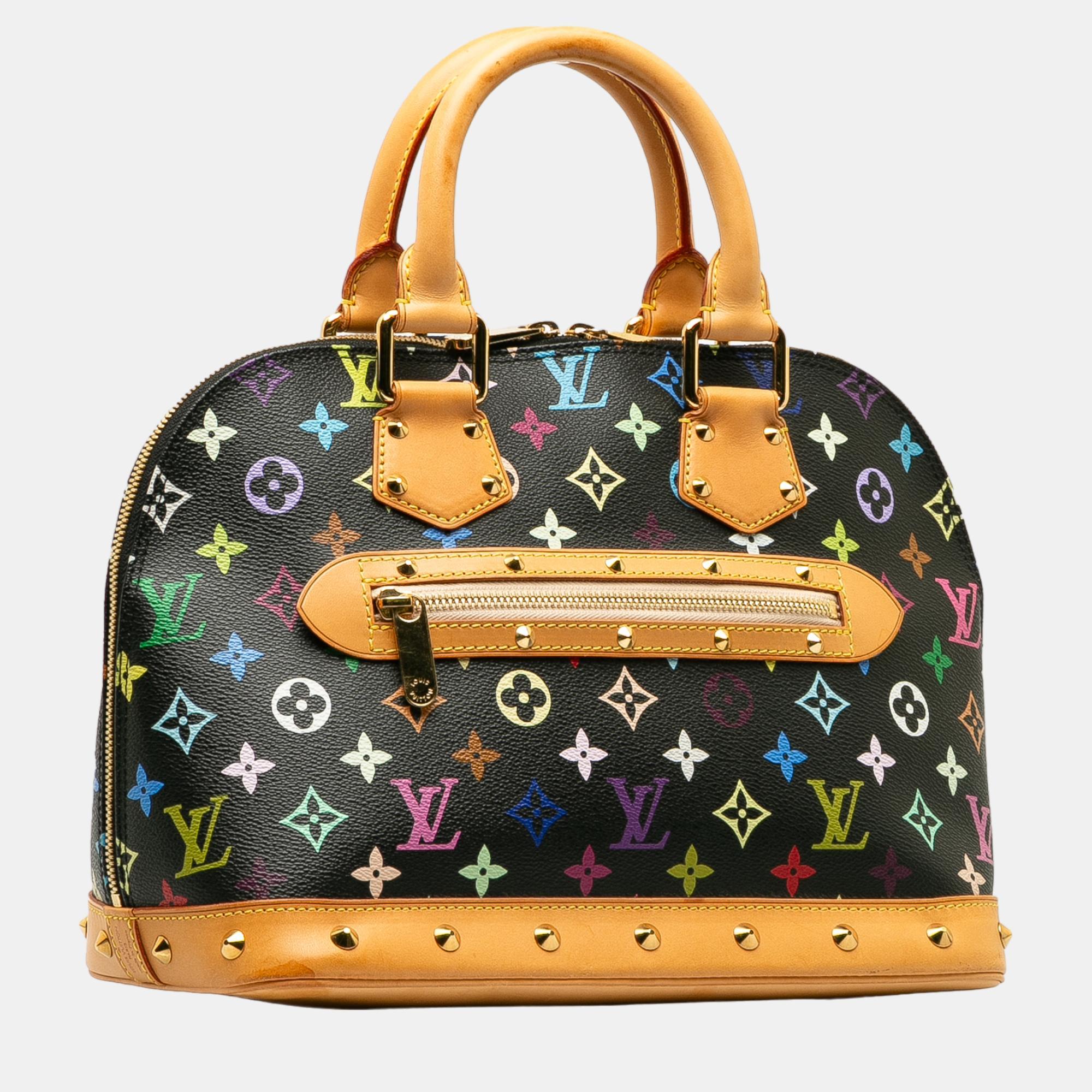 

Louis Vuitton Black Monogram Multicolore Alma PM