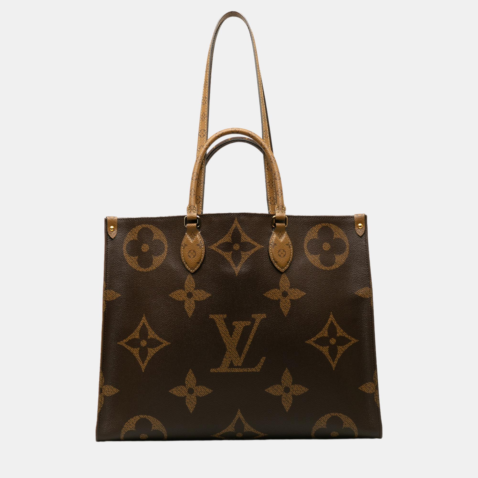 

Louis Vuitton Brown Monogram Giant Reverse OnTheGo GM