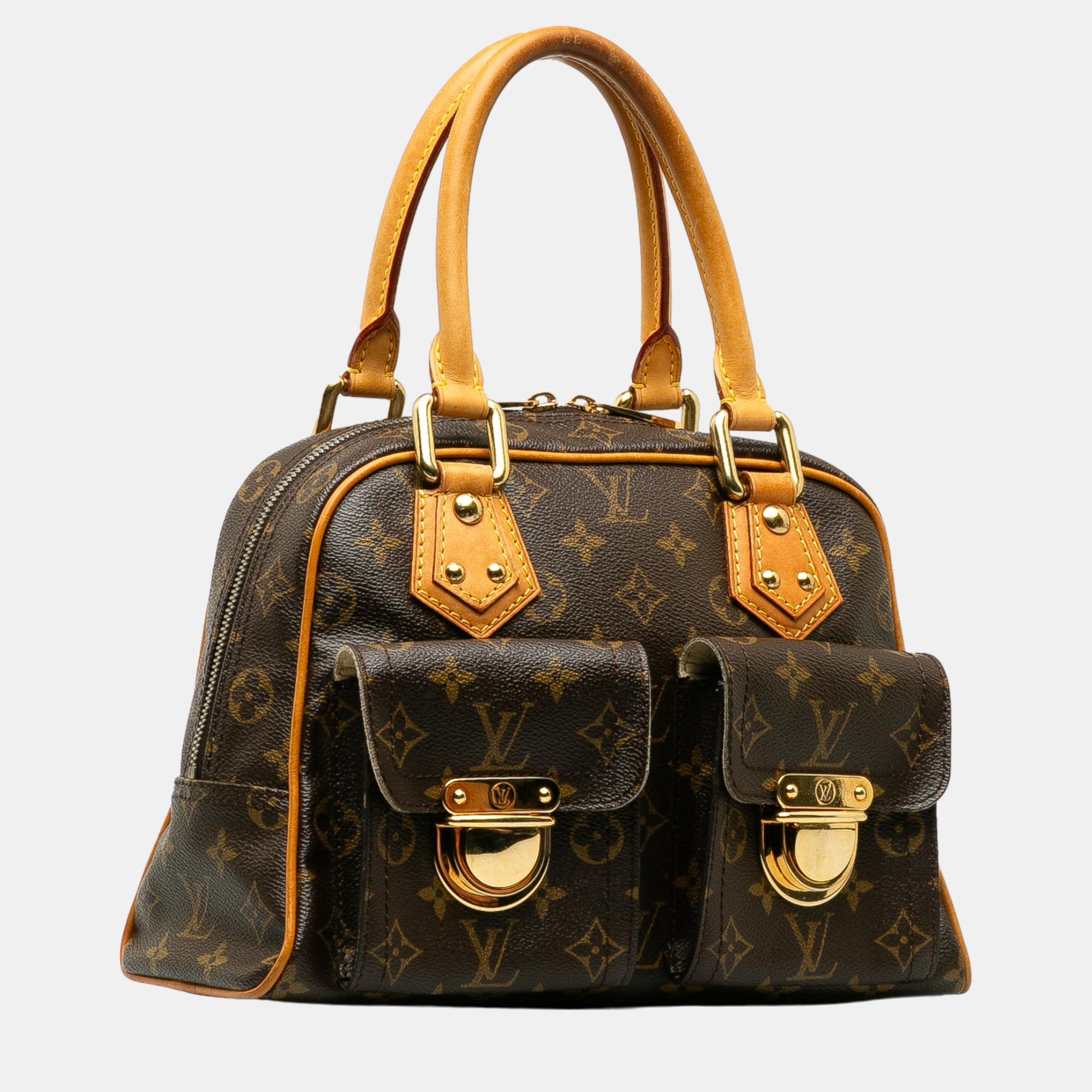 

Louis Vuitton Brown Monogram Manhattan PM