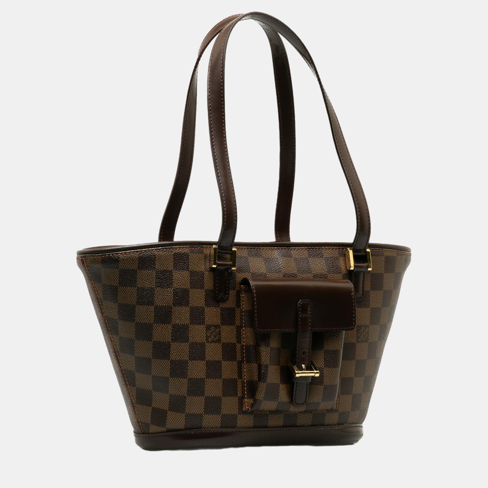 

Louis Vuitton Brown Damier Ebene Manosque PM