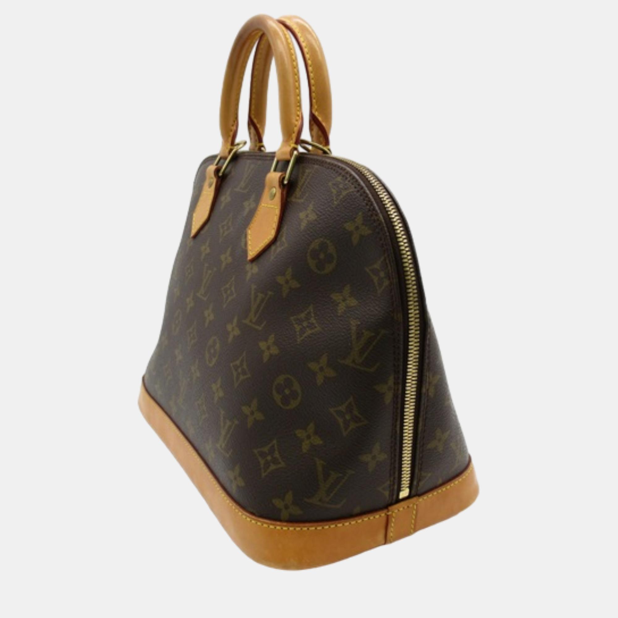 

Louis Vuitton Brown Monogram Alma PM Handbag