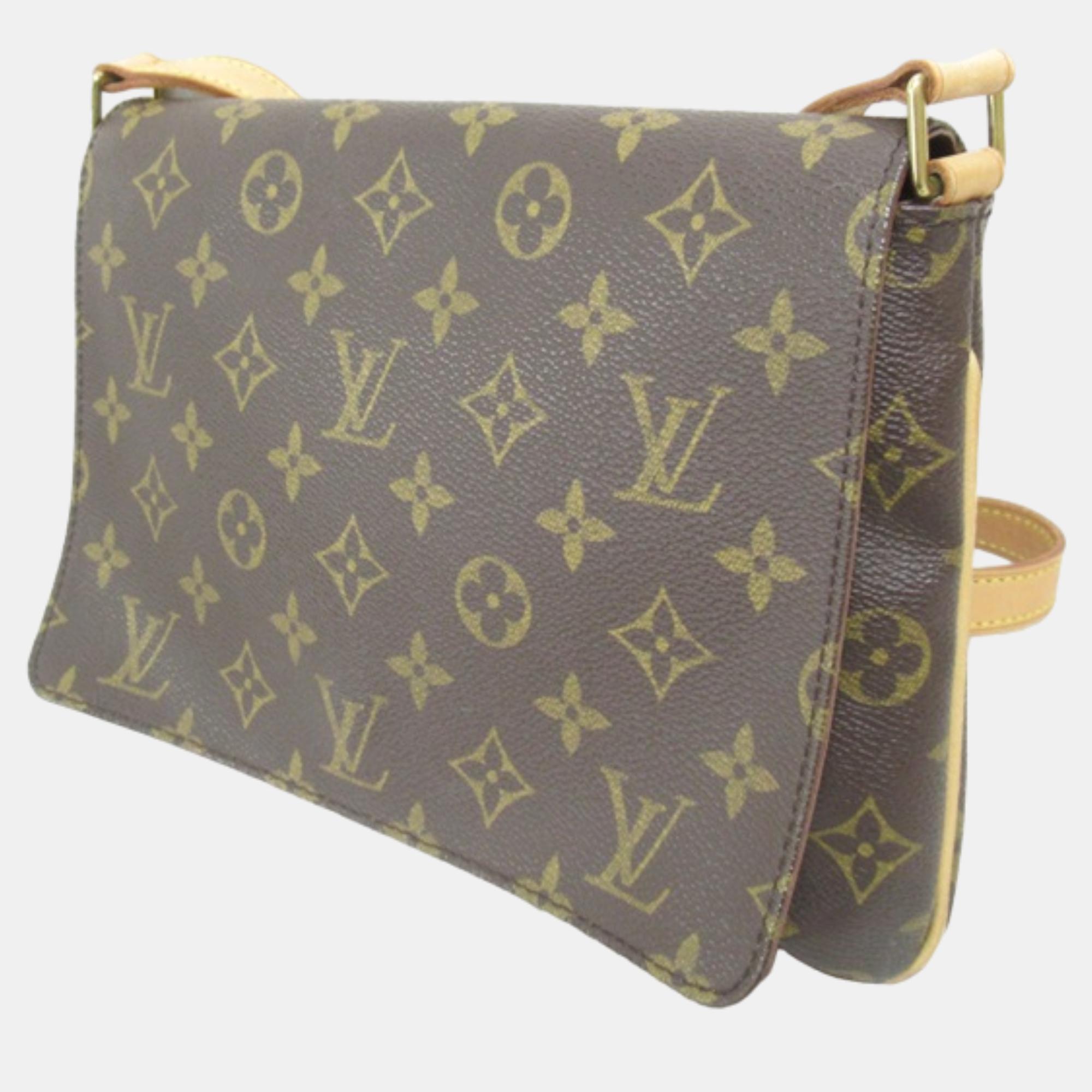 

Louis Vuitton Brown Canvas Monogram Musette Tango Short Strap Crossbody Bag