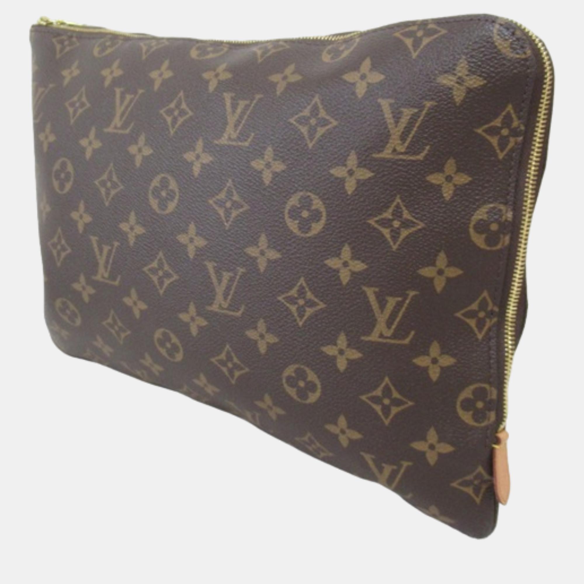 

Louis Vuitton Brown Canvas Monogram Etui Voyage GM Clutch Bag