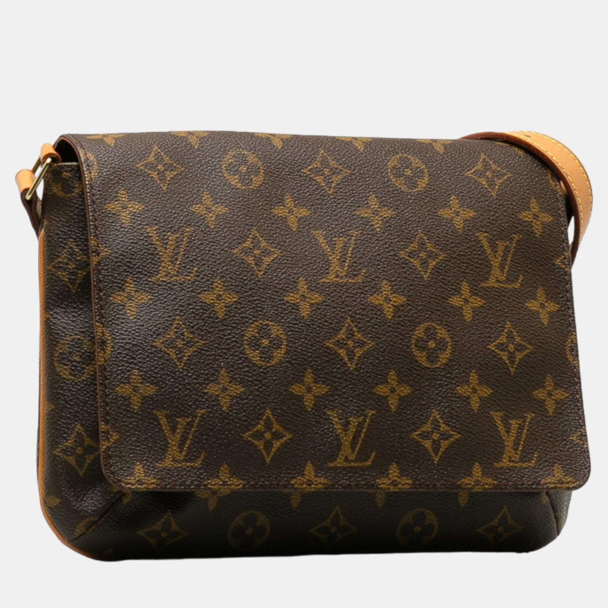 

Louis Vuitton Brown Canvas Monogram Musette Tango Short Strap Shoulder Bag