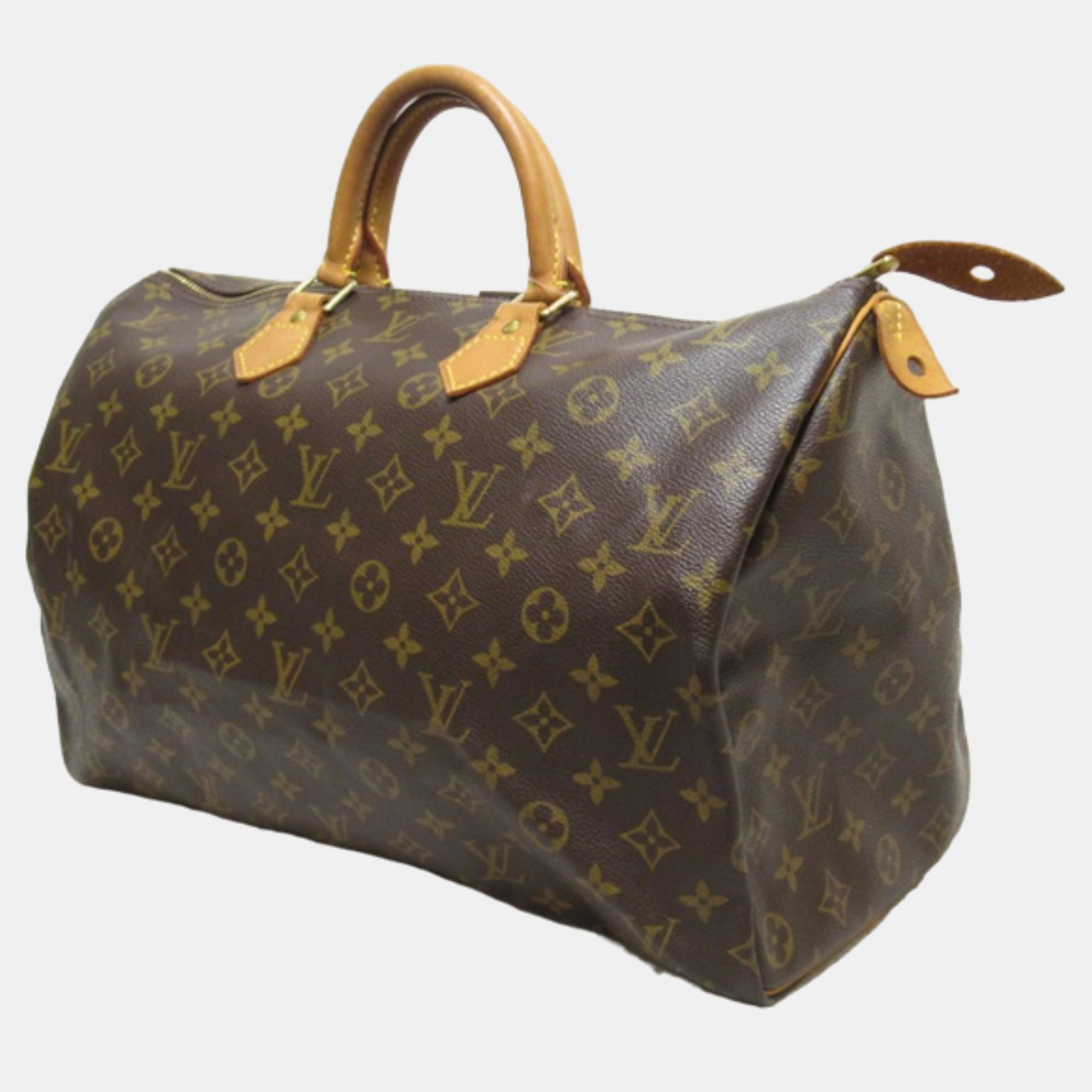 

Louis Vuitton Brown Canvas Monogram Speedy 40 Handbag