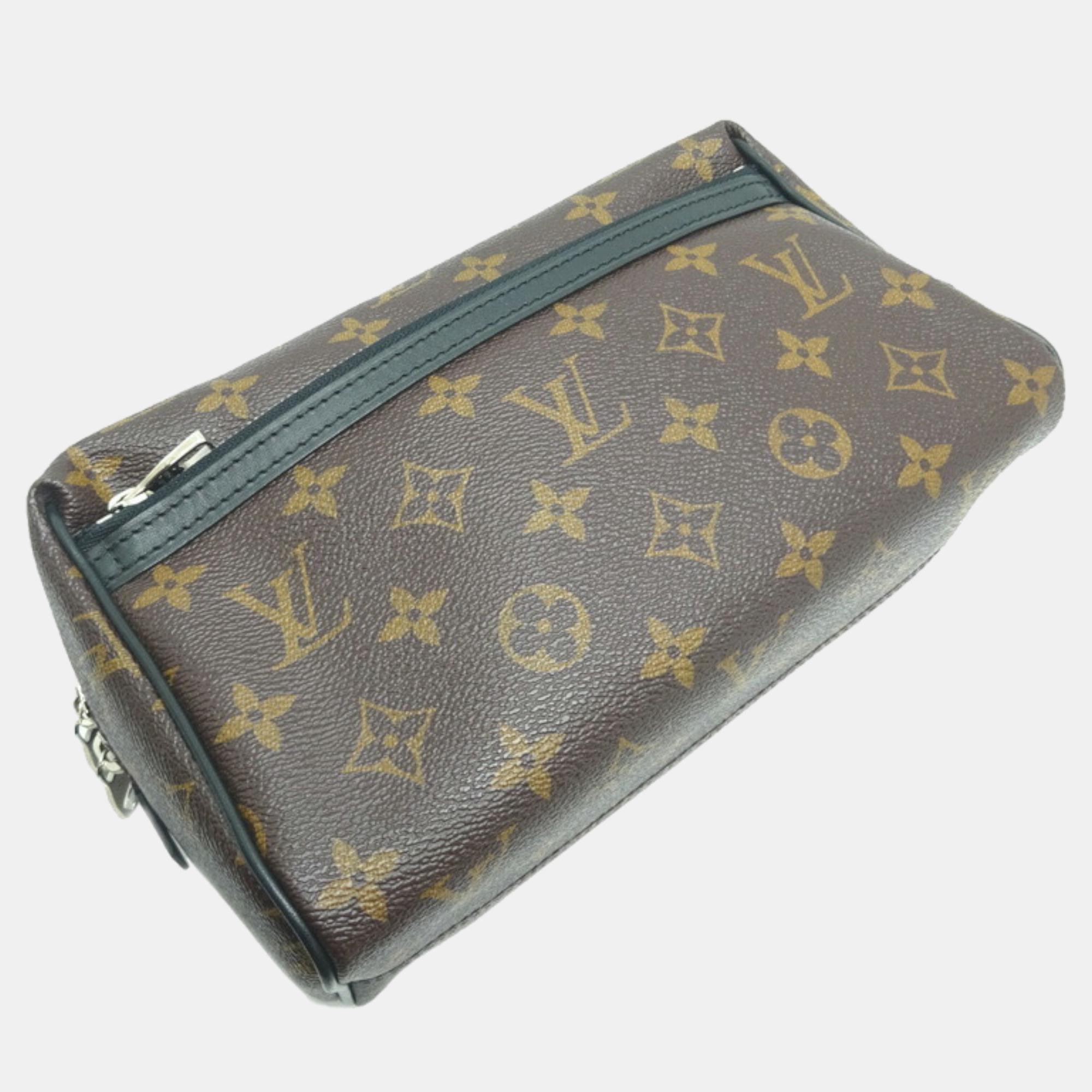 

Louis Vuitton Brown Canvas Monogram Macassar Truest Wallet Vanity Bag