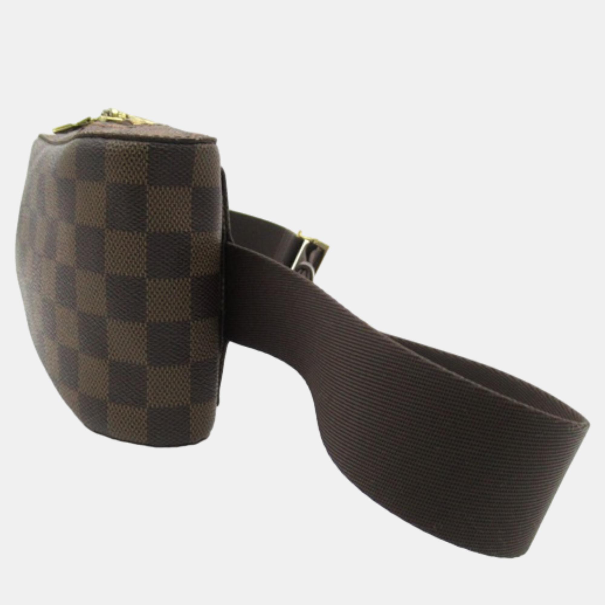 

Louis Vuitton Brown Canvas Damier Ebene Geronimos Belt Bag